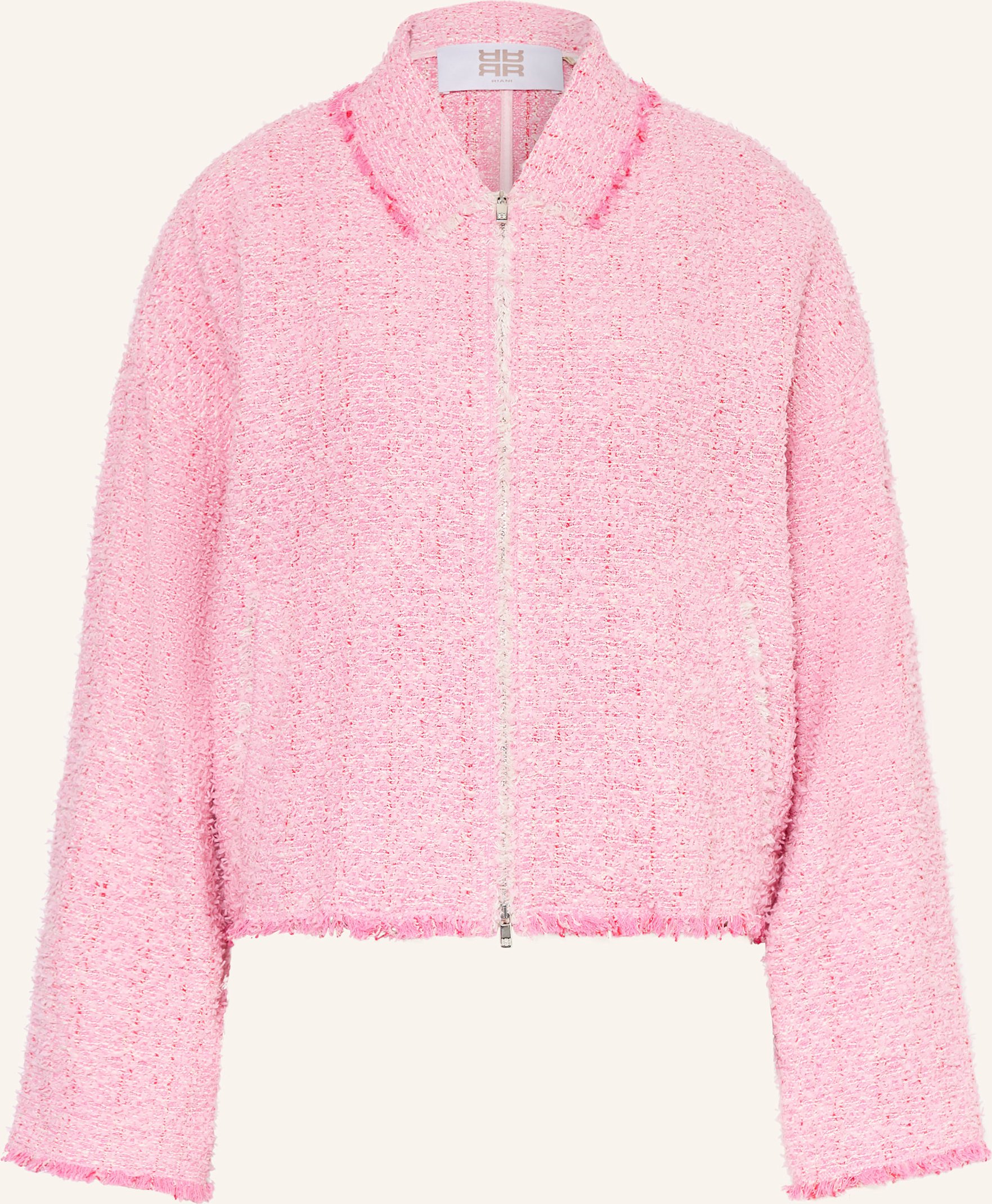 Riani Tweed-Blouson Mit Glitzergarn rosa