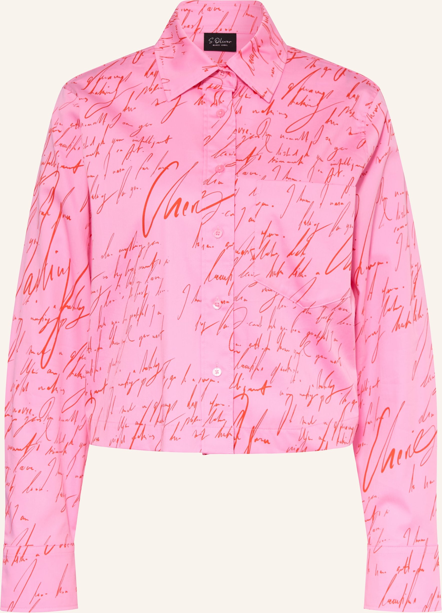 S.Oliver Black Label Hemdbluse pink