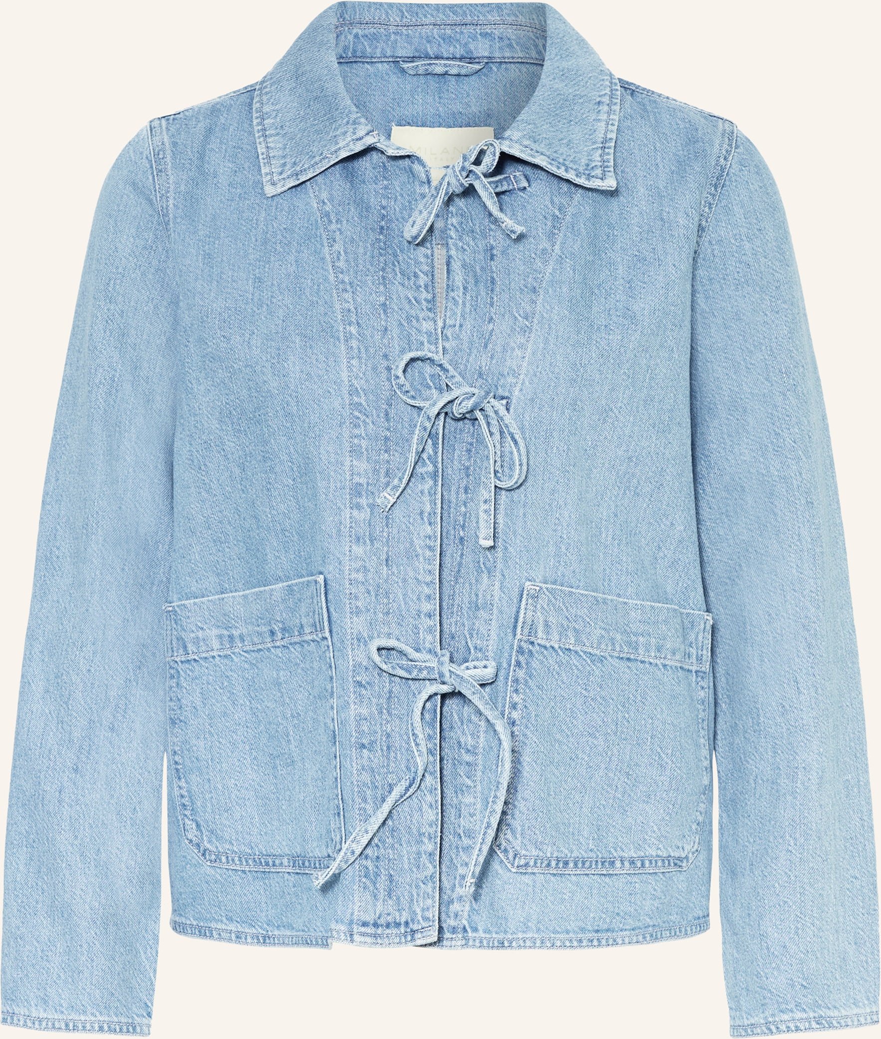 Milano Italy Jeansbluse blau