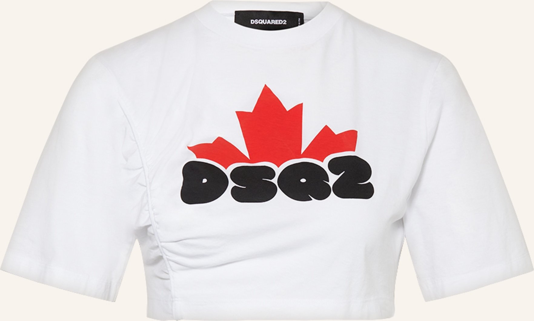 dsquared2 Cropped-Shirt weiss