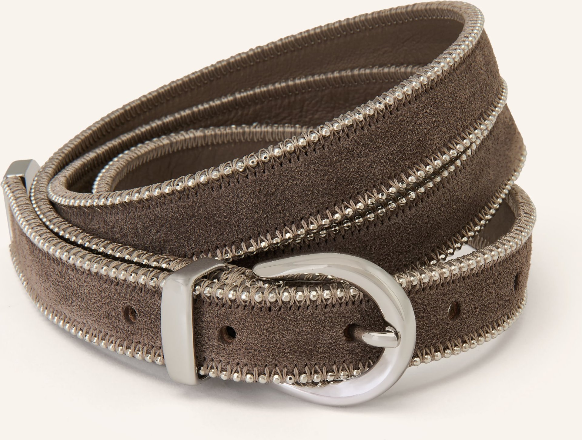 Peserico Ledergürtel beige