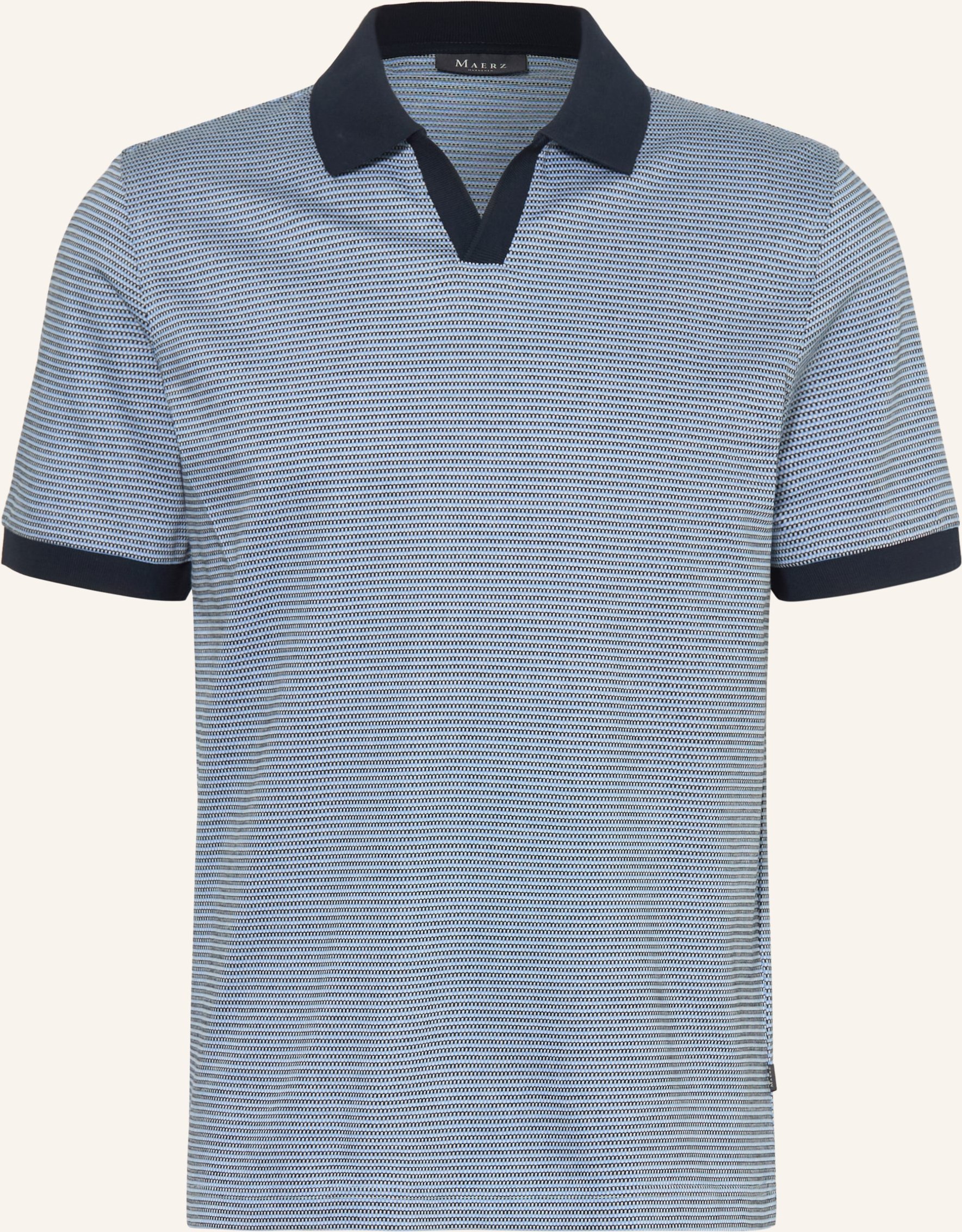 Maerz Muenchen Jersey-Poloshirt blau