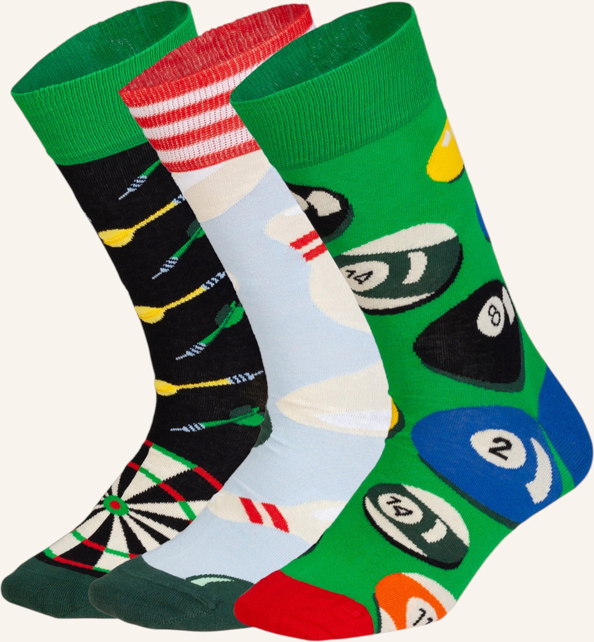 Dillysocks Socken Strike & Score (3er Box) schwarz