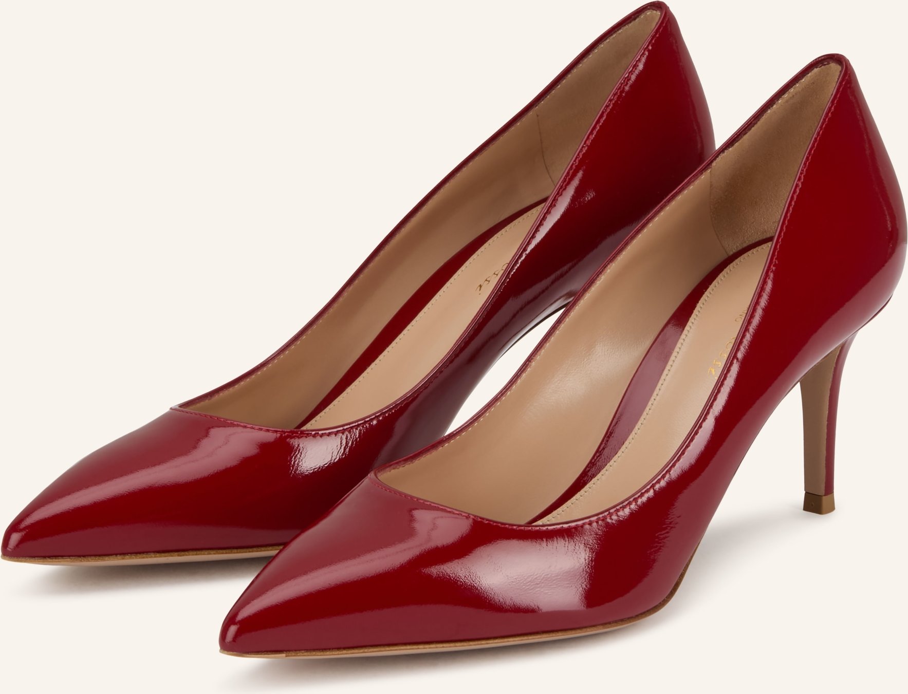 Gianvito Rossi Lack-Pumps Gianvito 70 rot