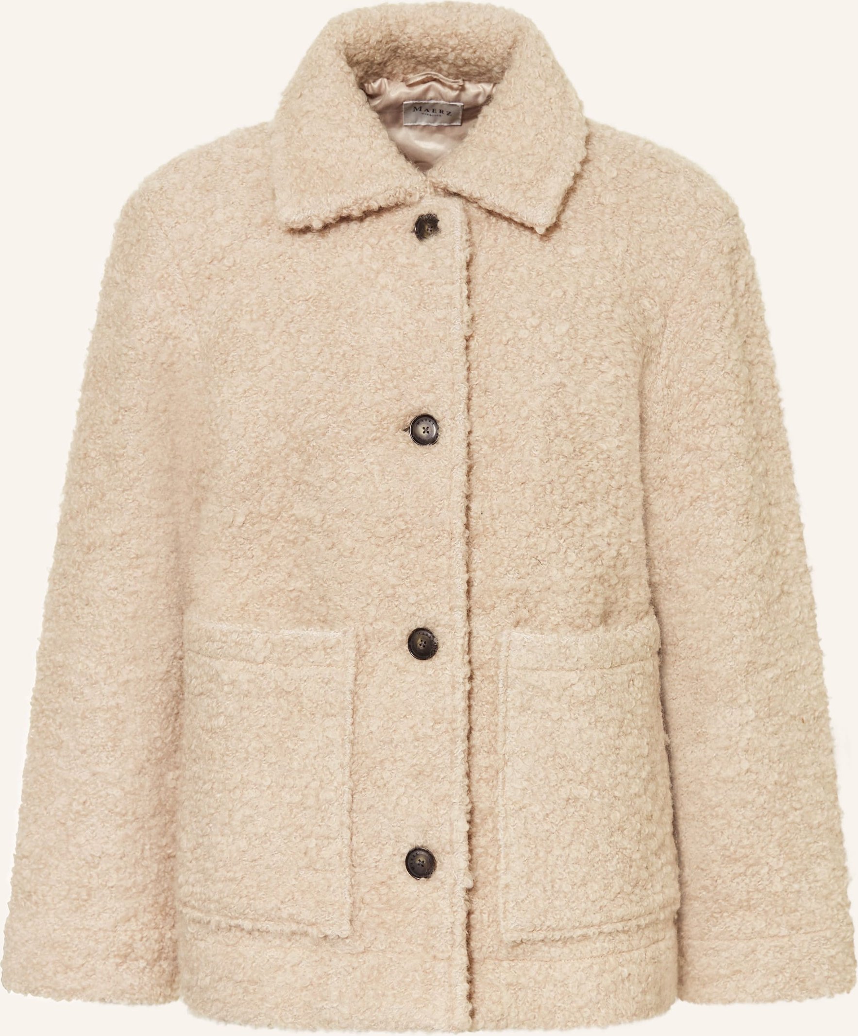 Maerz Muenchen Bouclé-Jacke beige