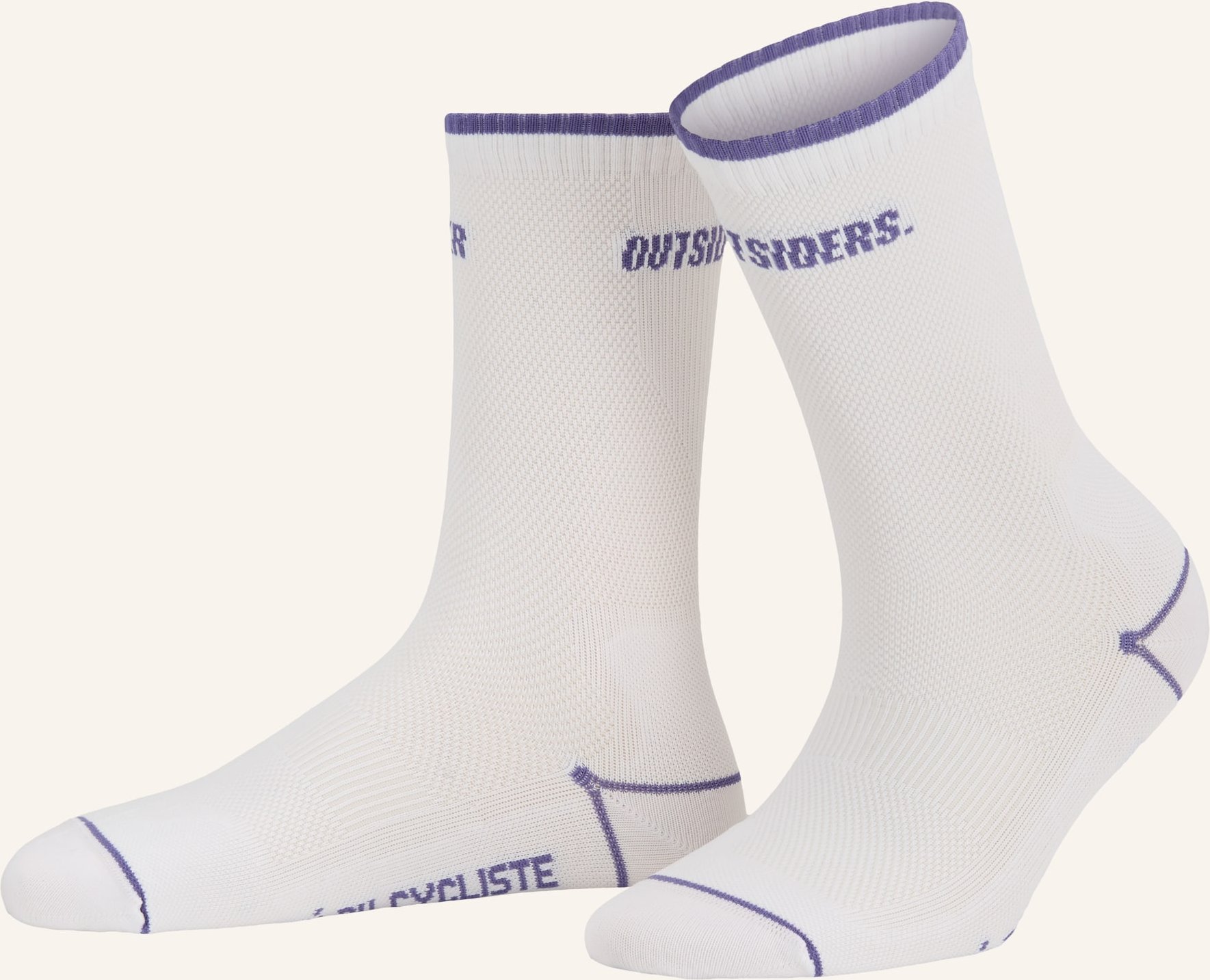 Café Du Cycliste Radsocken Motto Summer weiss
