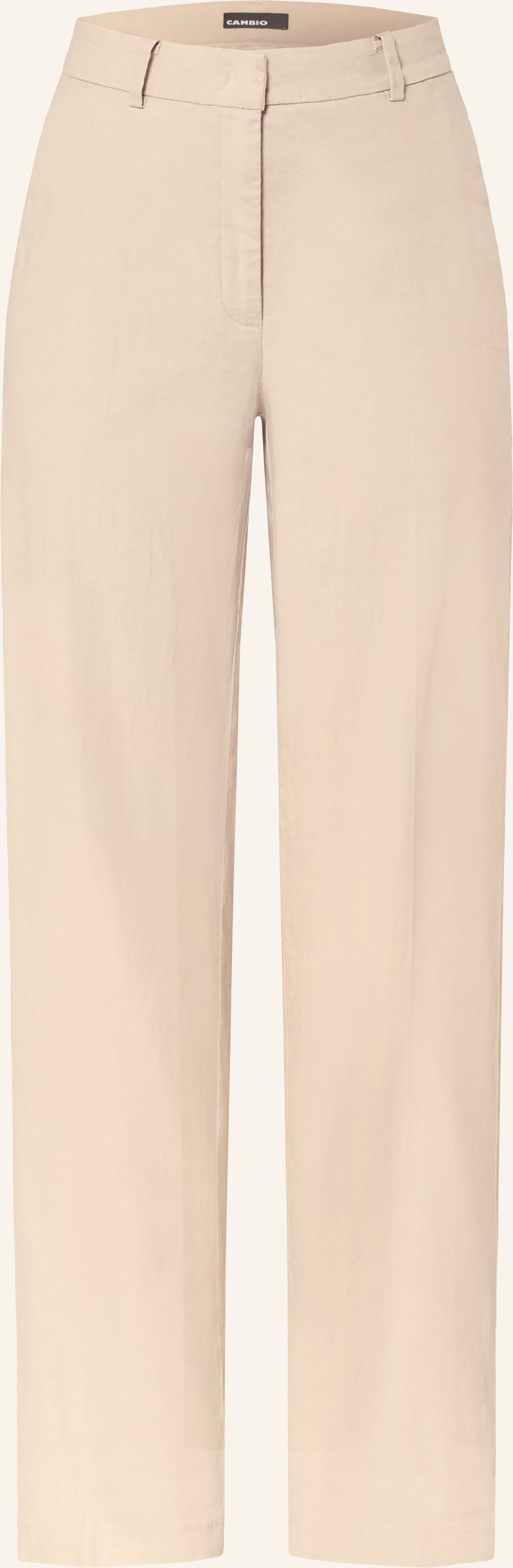 Cambio Marlenehose Mira Mit Leinen braun