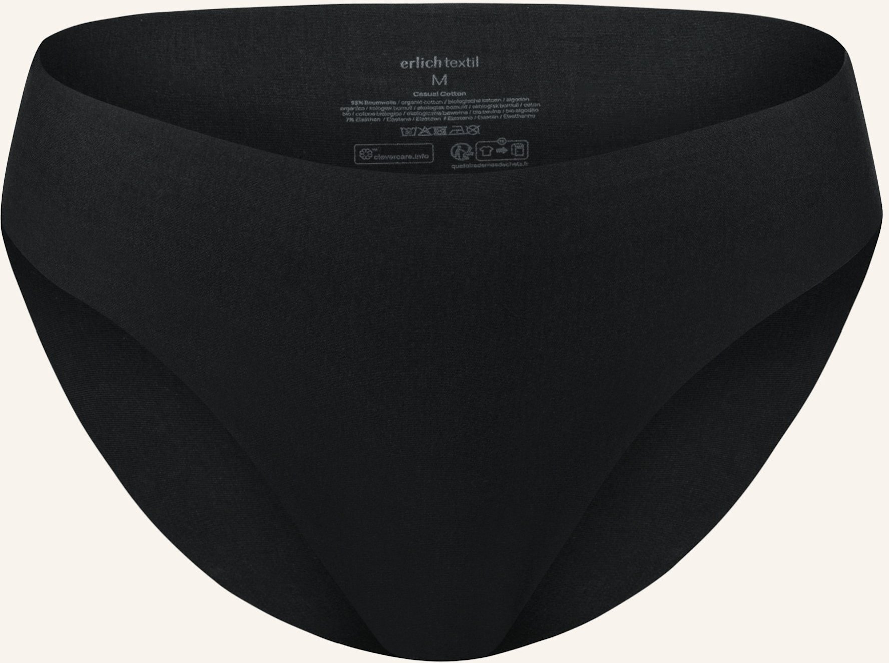 Erlich Textil Slip Light Touch schwarz