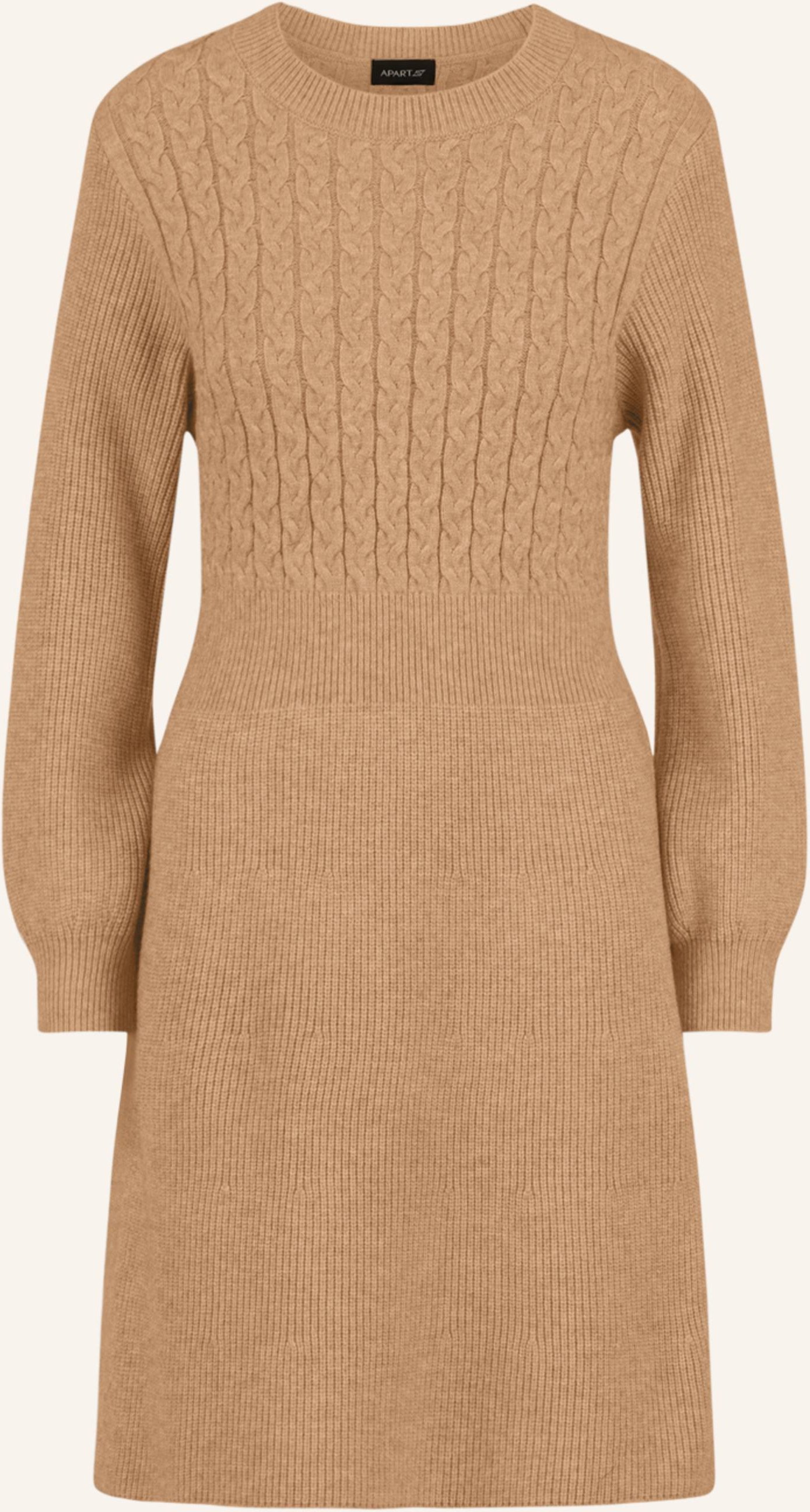 Apart Strickkleid braun