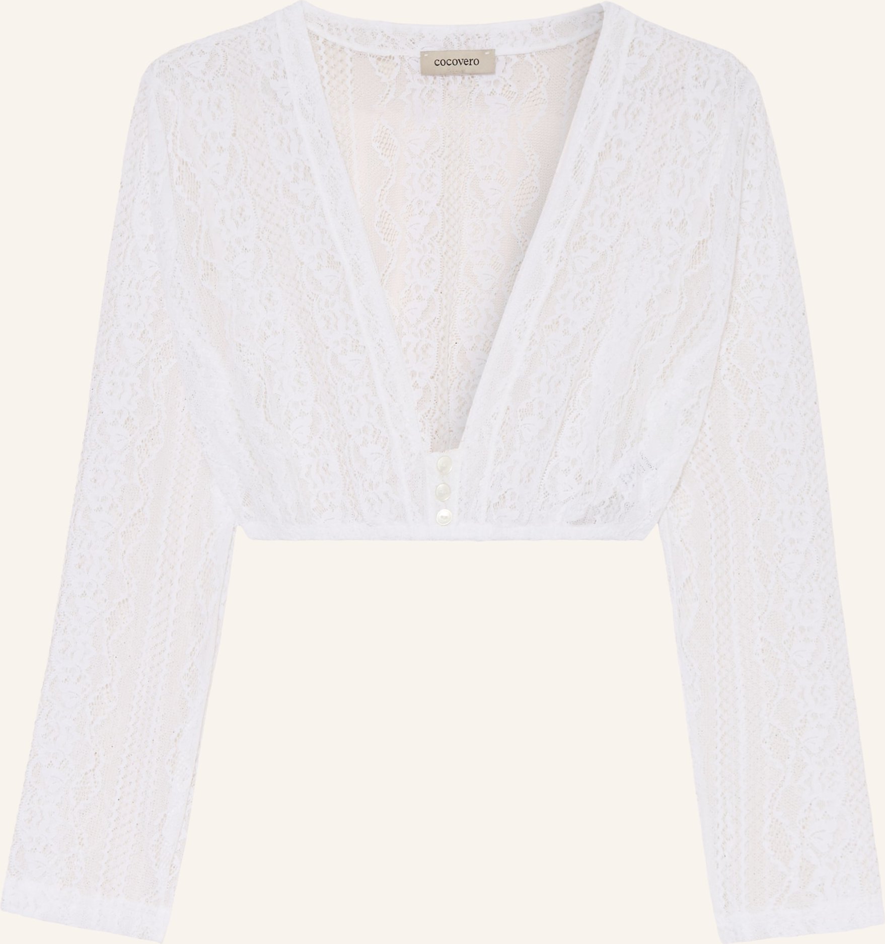 Cocovero Dirndlbluse Lene Aus Spitze weiss