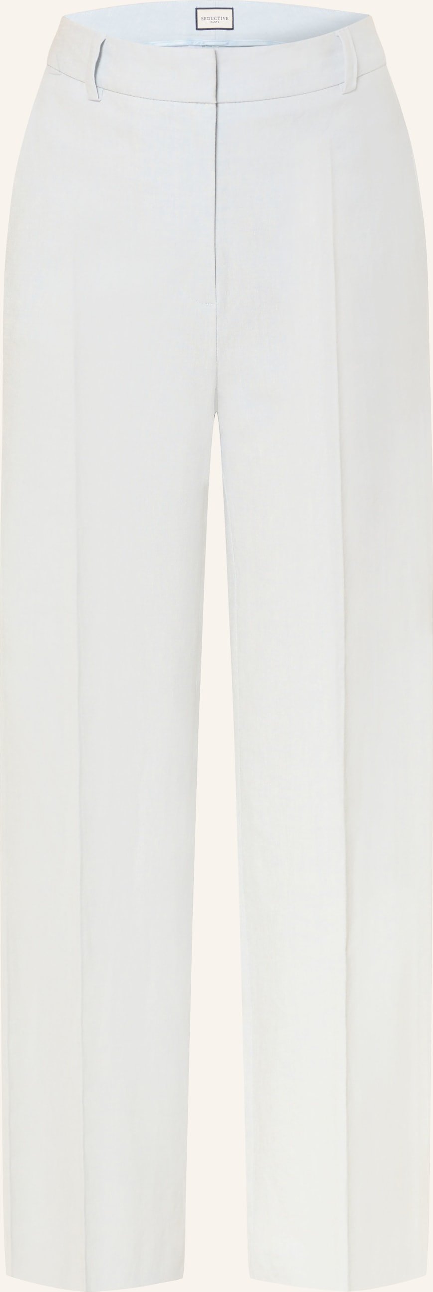 Seductive Marlenehose Domenica Mit Leinen blau