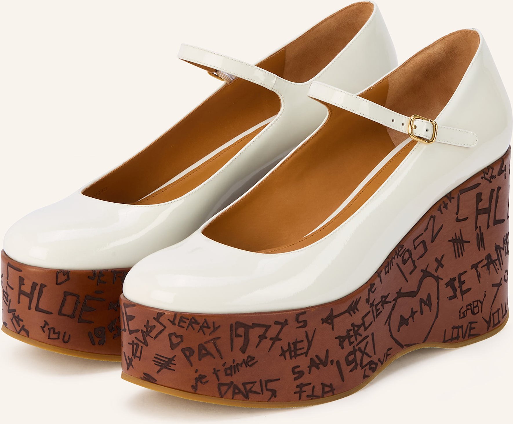Chloé Plateau-Wedges Maxime weiss