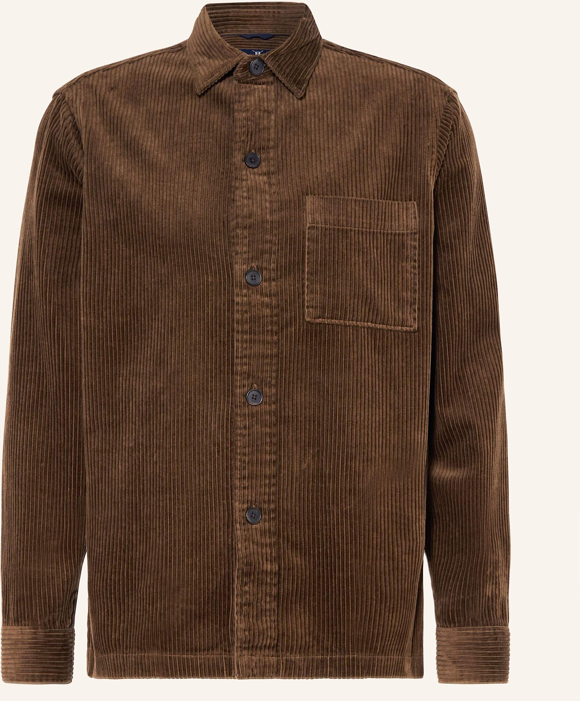 Strokesman's Cordhemd Regular Fit braun