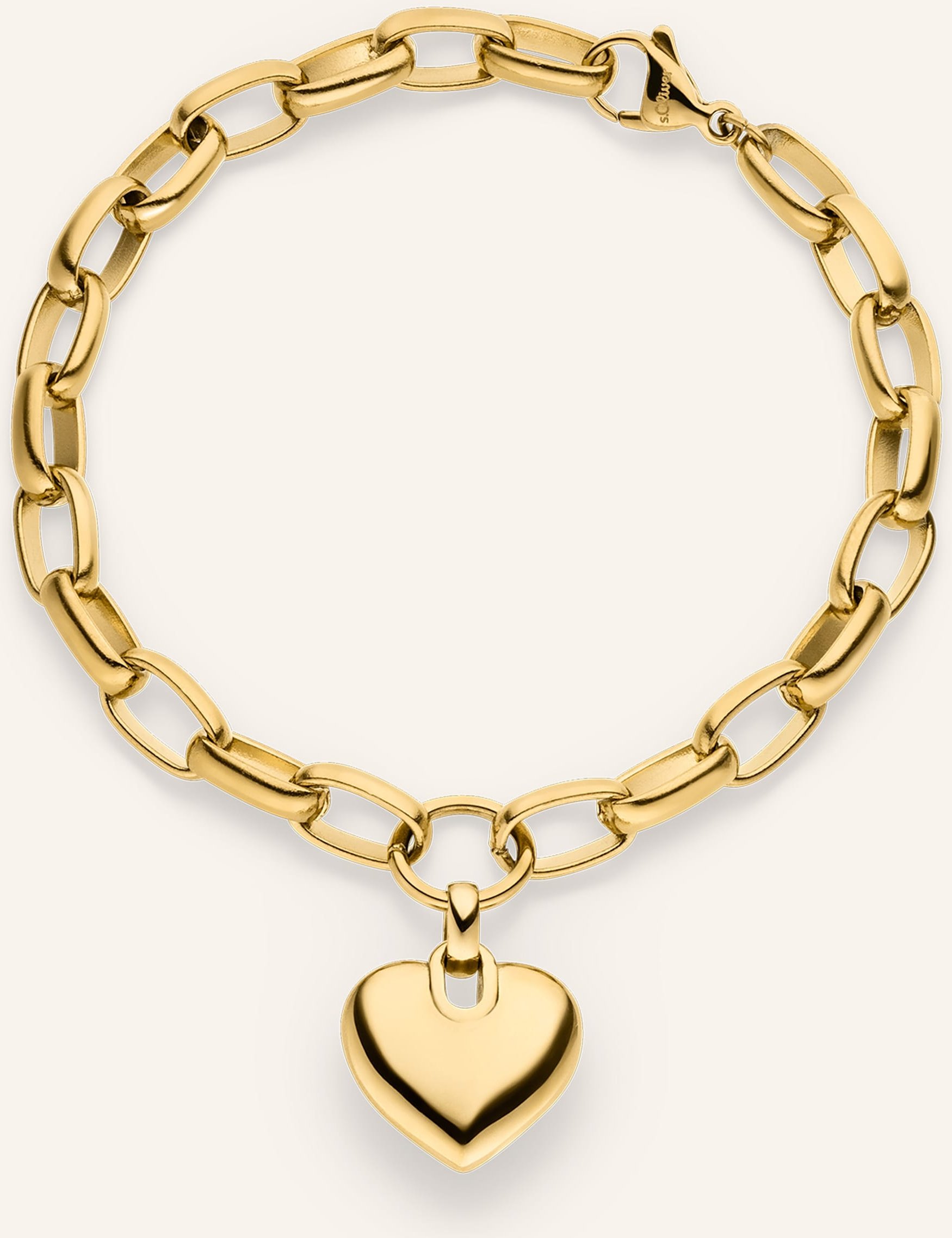 S.Oliver Armband Aus Edelstahl gold