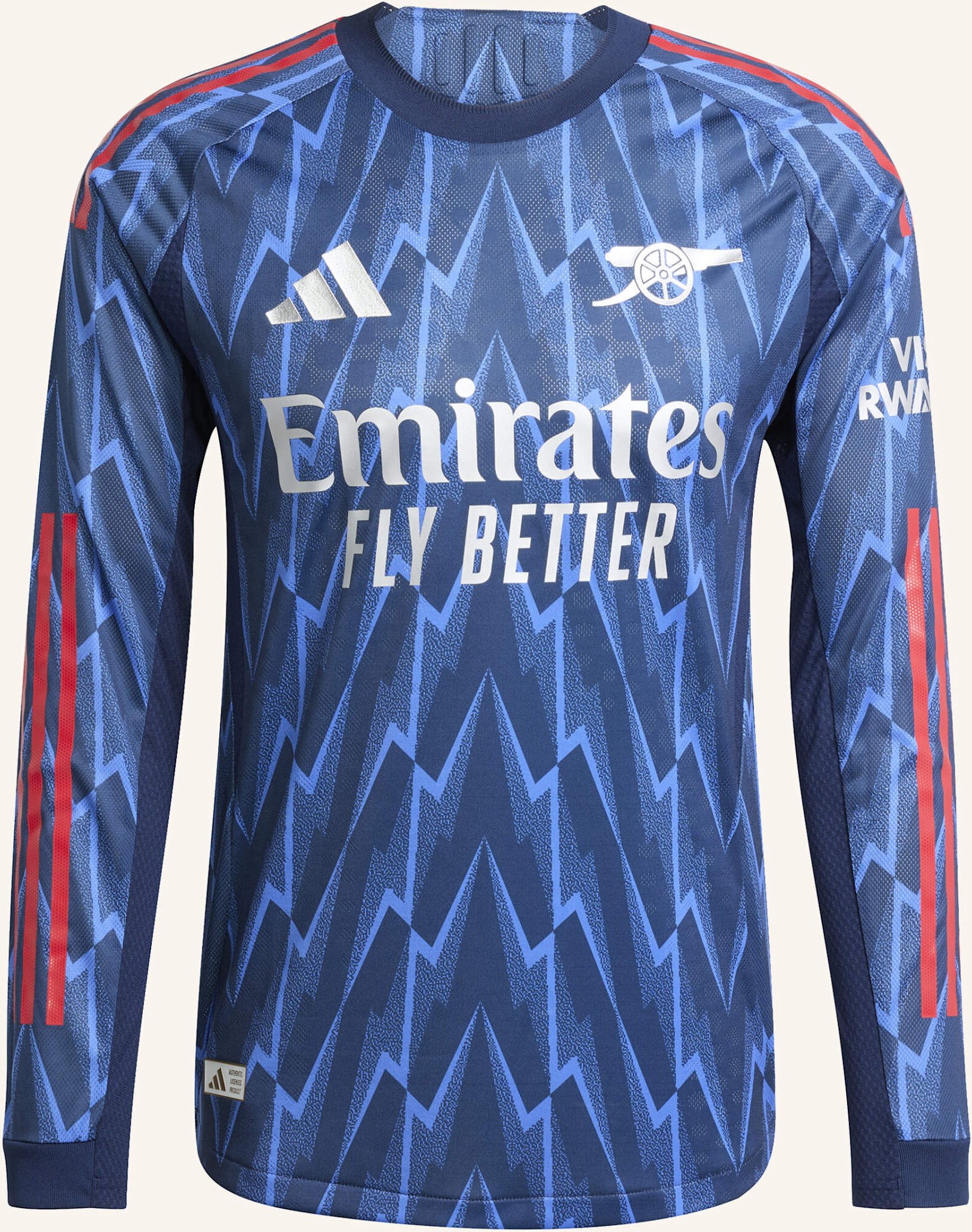 Thumbnail - Adidas Arsenal 25/26 Langarm Authentic Auswärtstrikot blau