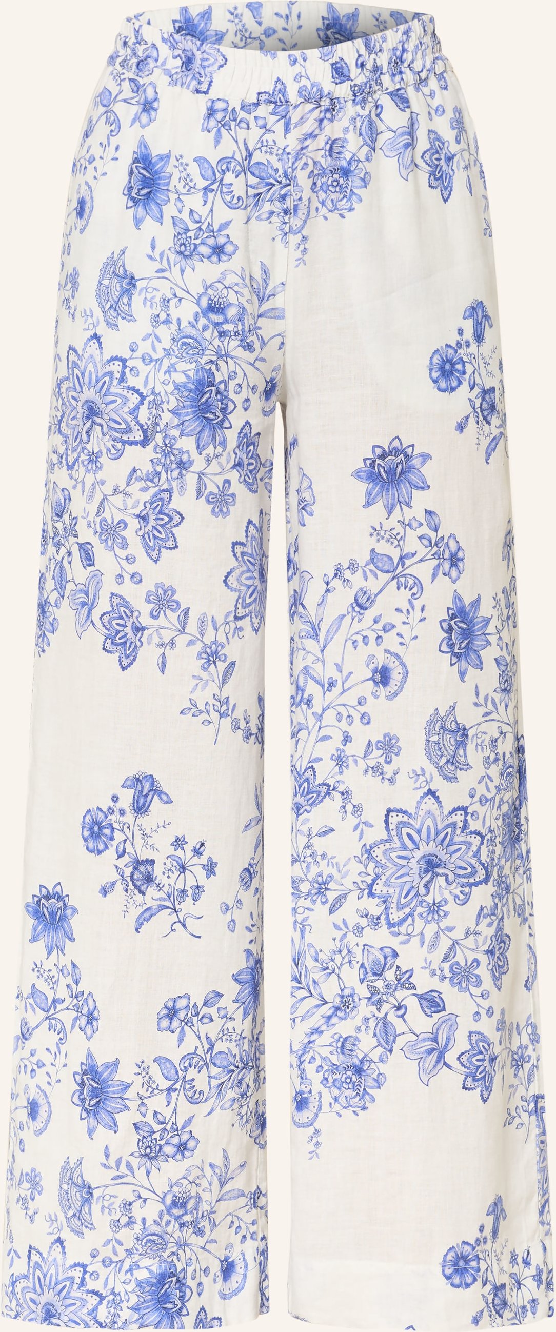 Tonno & Panna Marlenenhose Aus Leinen weiss