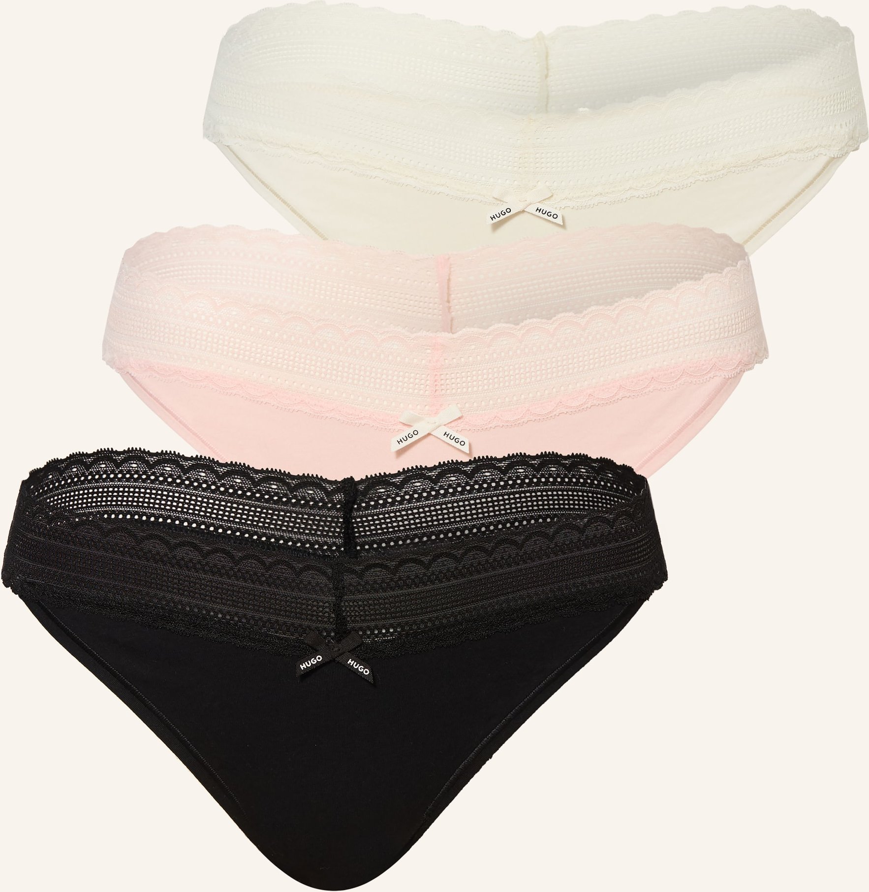 Hugo 3er-Pack Slips rosa