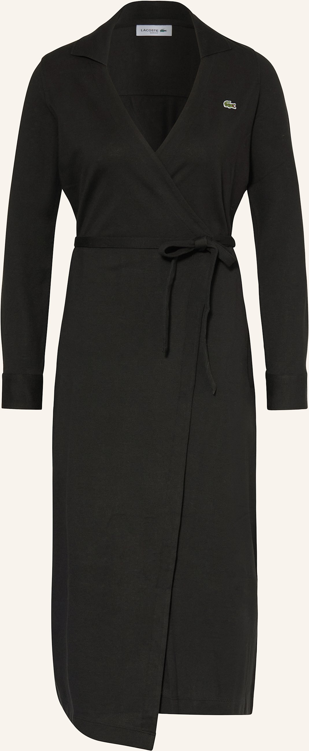 Lacoste Wickelkleid schwarz