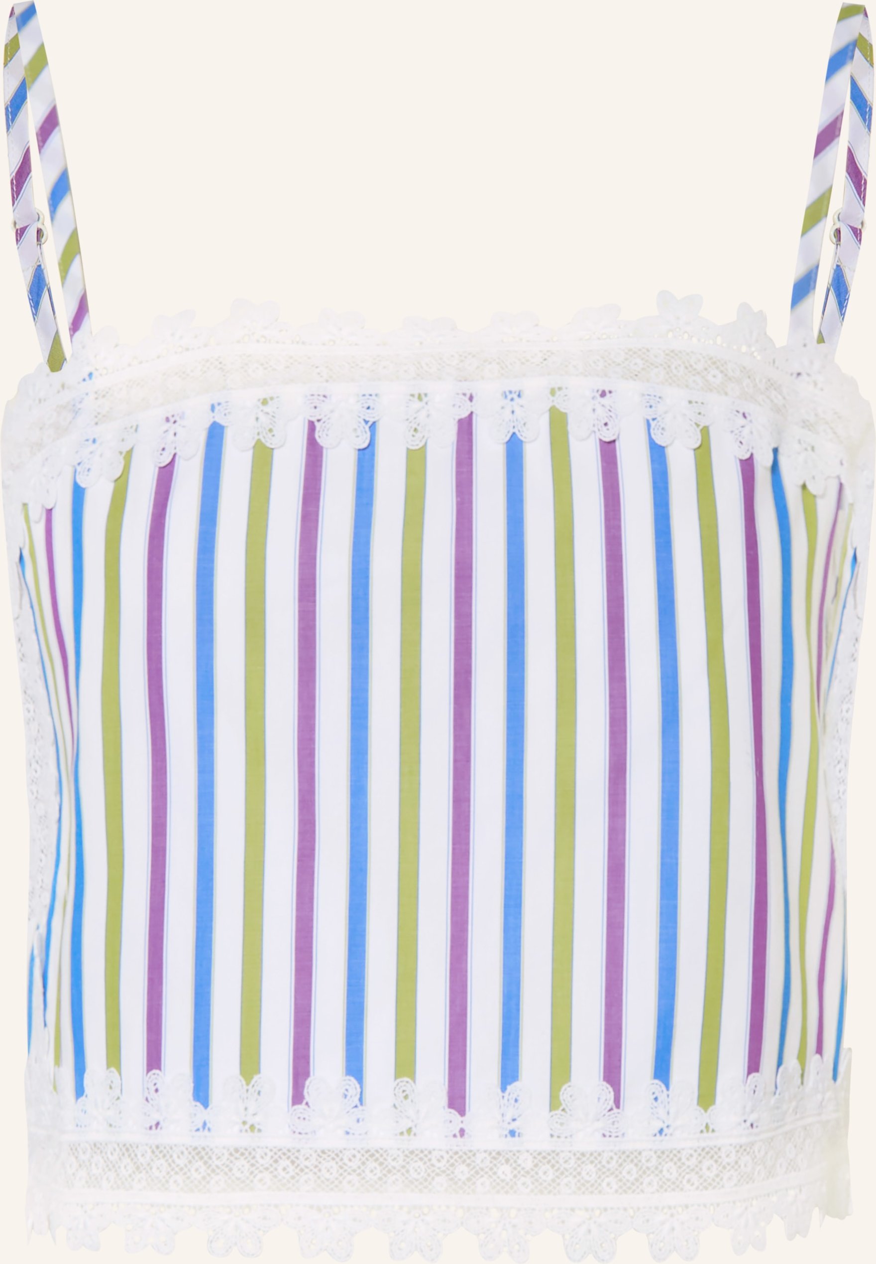 Claudie Pierlot Cropped-Top Mit Spitze weiss