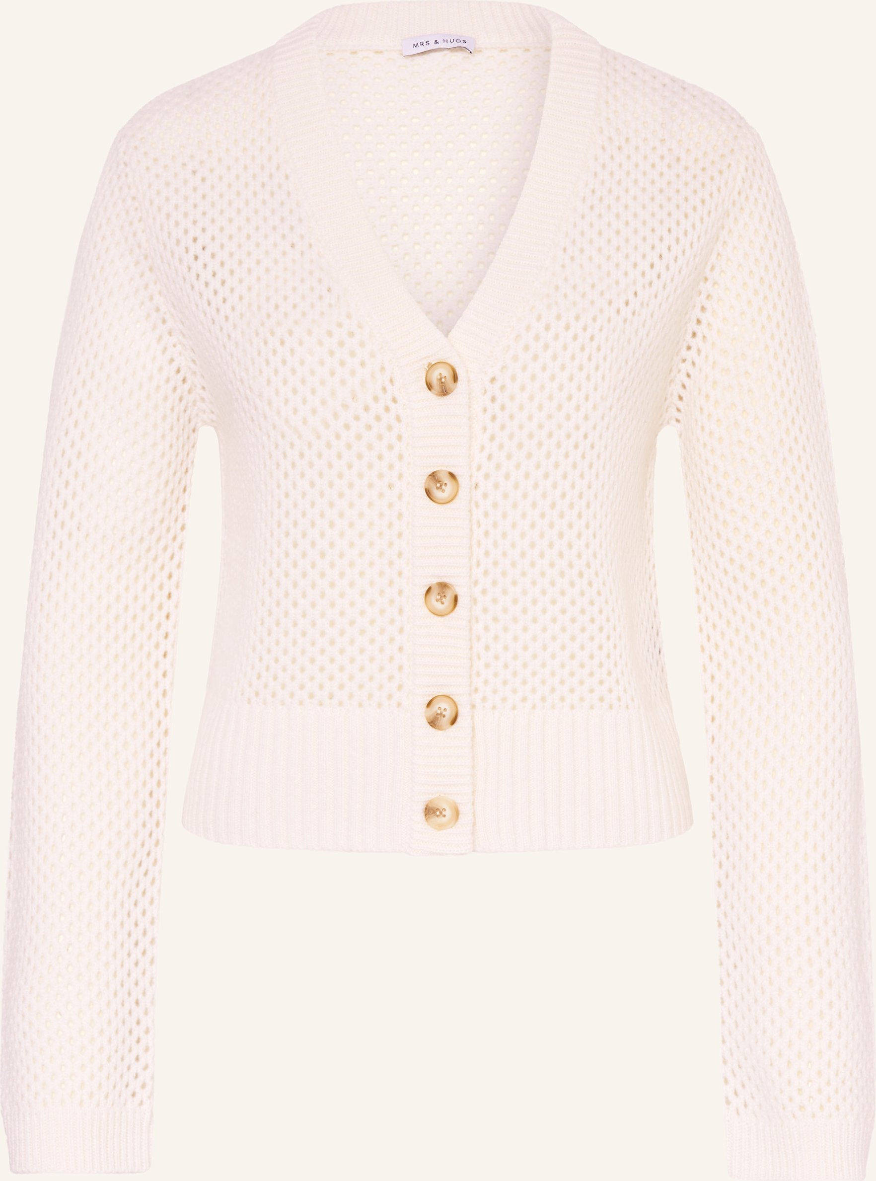 Mrs & Hugs Strickjacke weiss