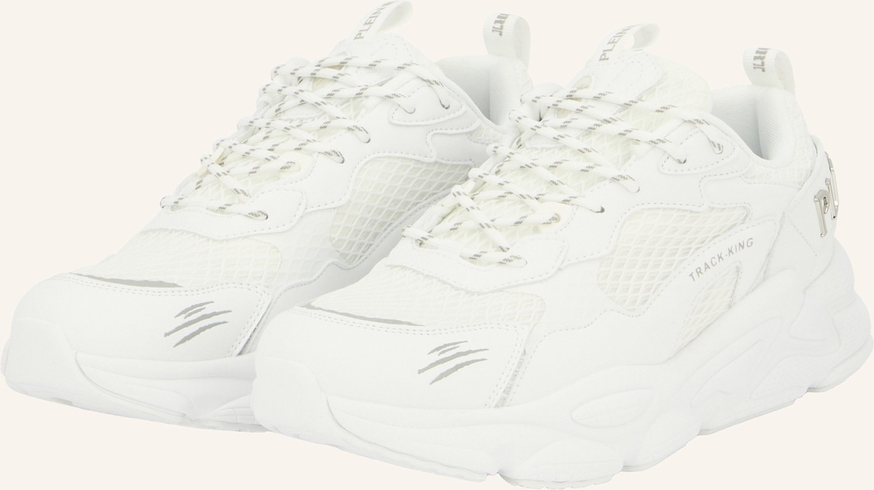 Plein Sport Runner Sneaker Track King weiss
