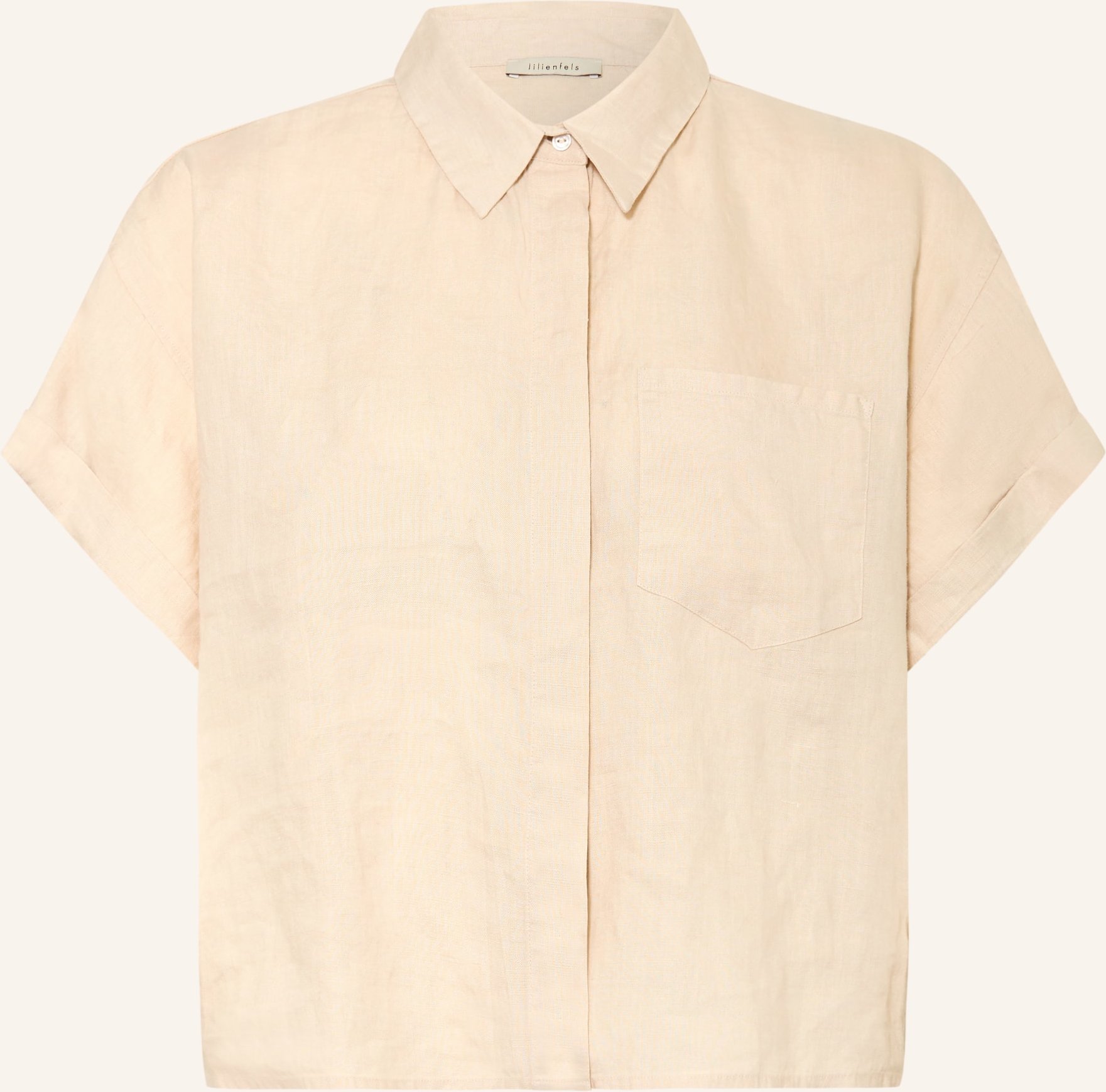 Lilienfels Hemdbluse Aurelio Aus Leinen braun