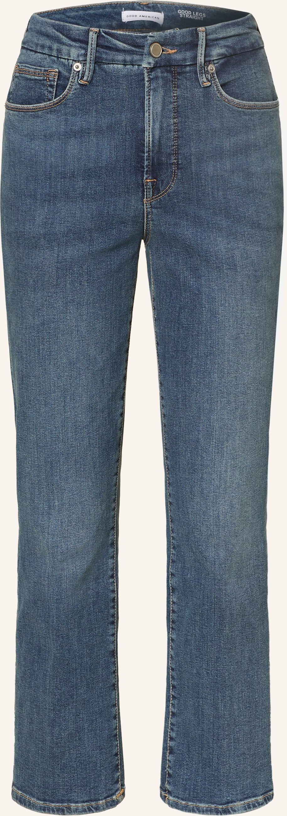 Good American Straight Jeans Good Legs blau
