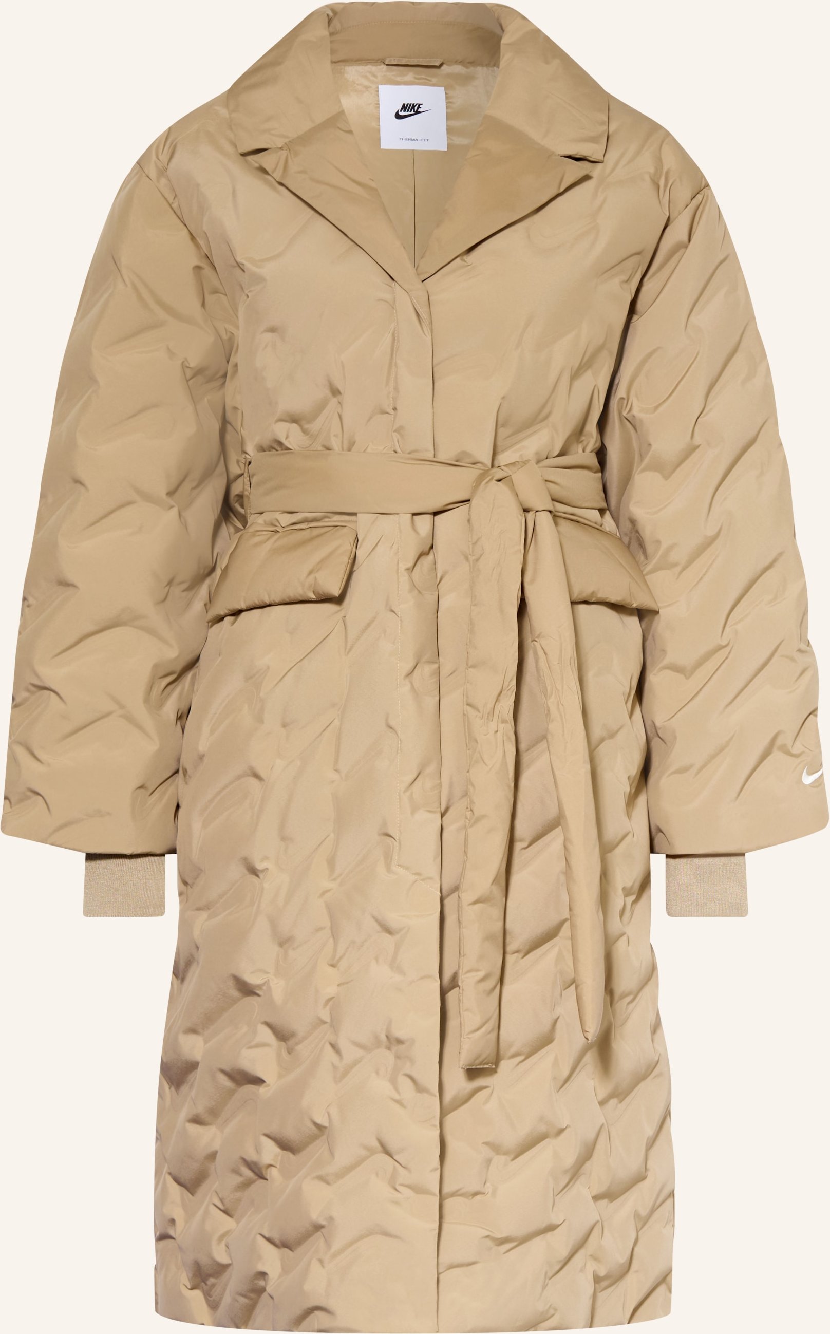 Nike Oversized-Daunenmantel Sportswear Swoosh beige