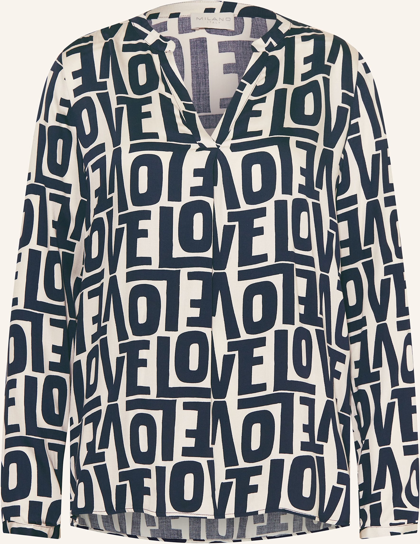 Milano Italy Blusenshirt blau