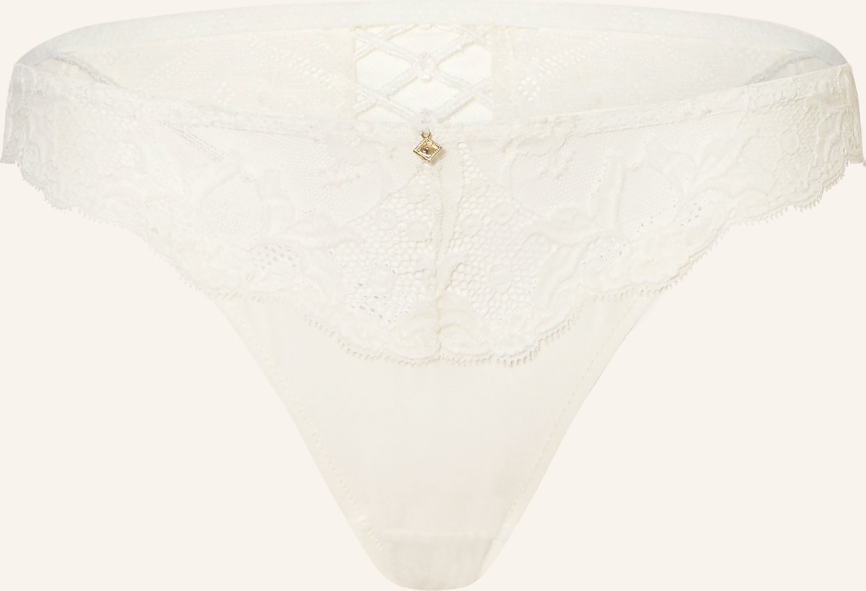 Aubade Panty Kiss Of Love Mit Schmucksteinen weiss