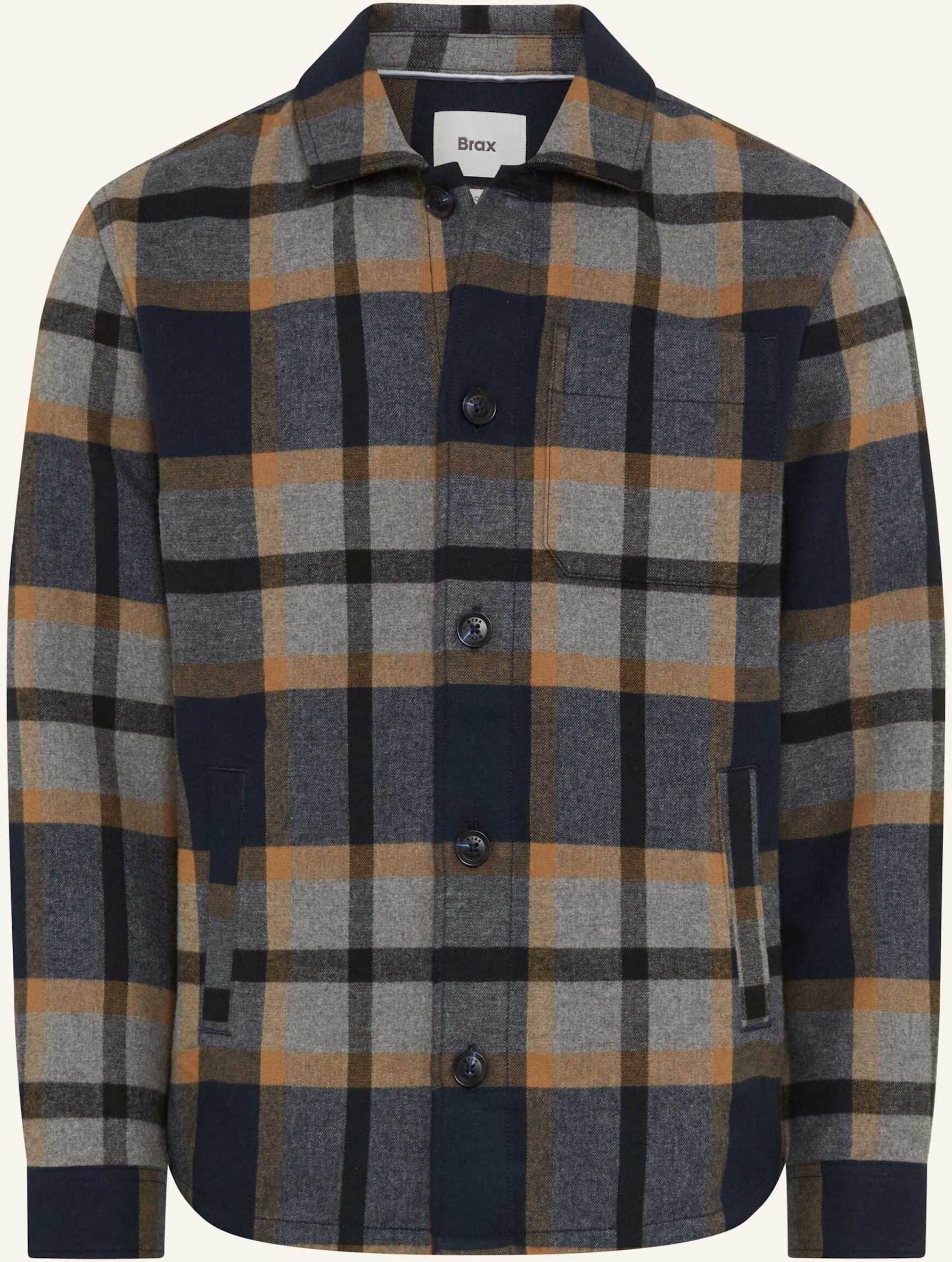 Thumbnail - Brax Overshirt Style Santiago blau