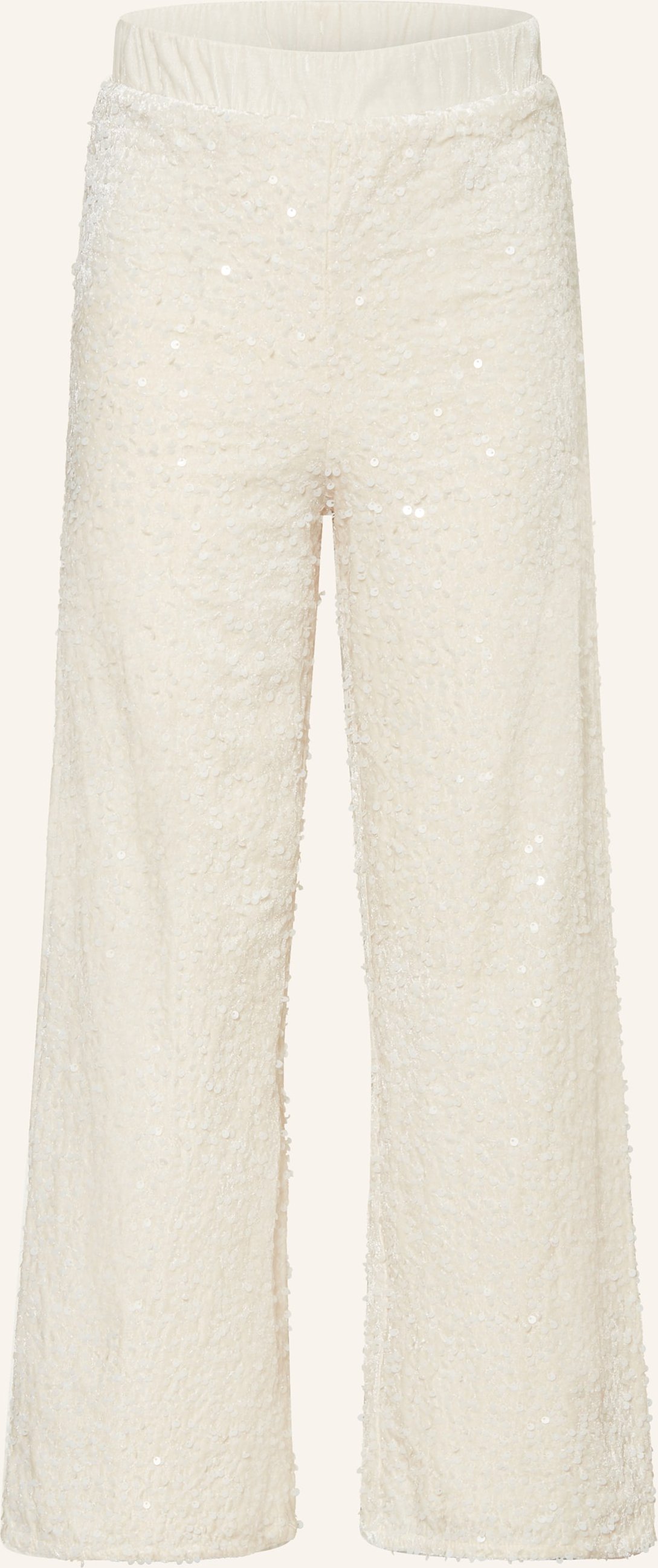 S.Oliver Red Samthose Mit Pailletten weiss