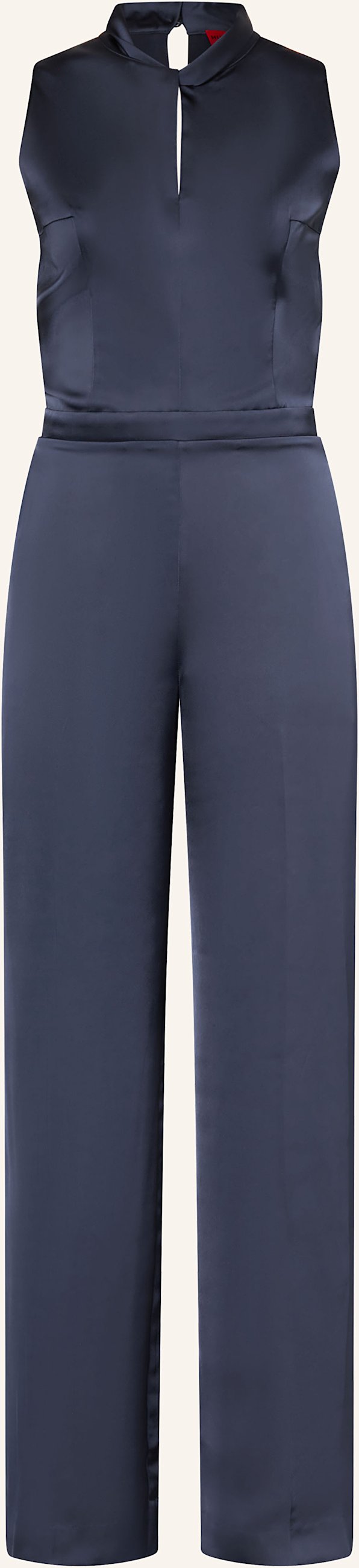 Hugo Satin-Jumpsuit Kifera Mit Cut-Outs blau