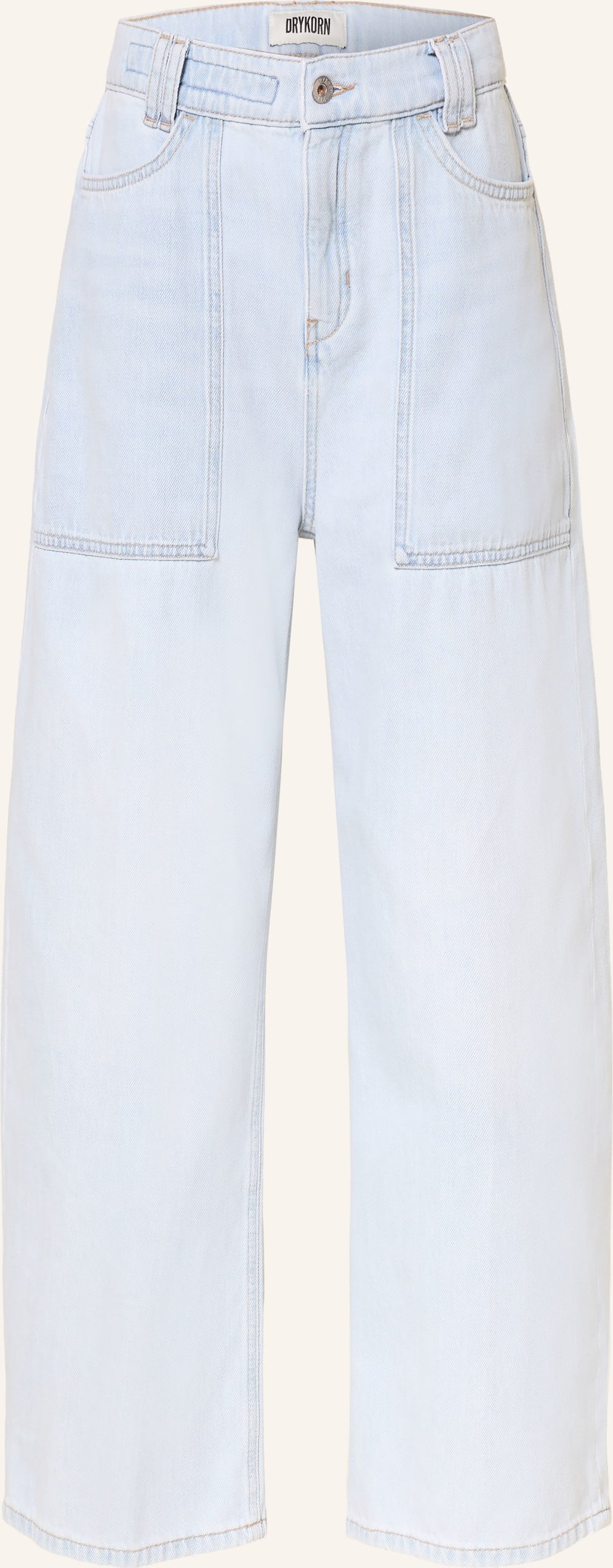 Drykorn Cropped Jeans Derive blau
