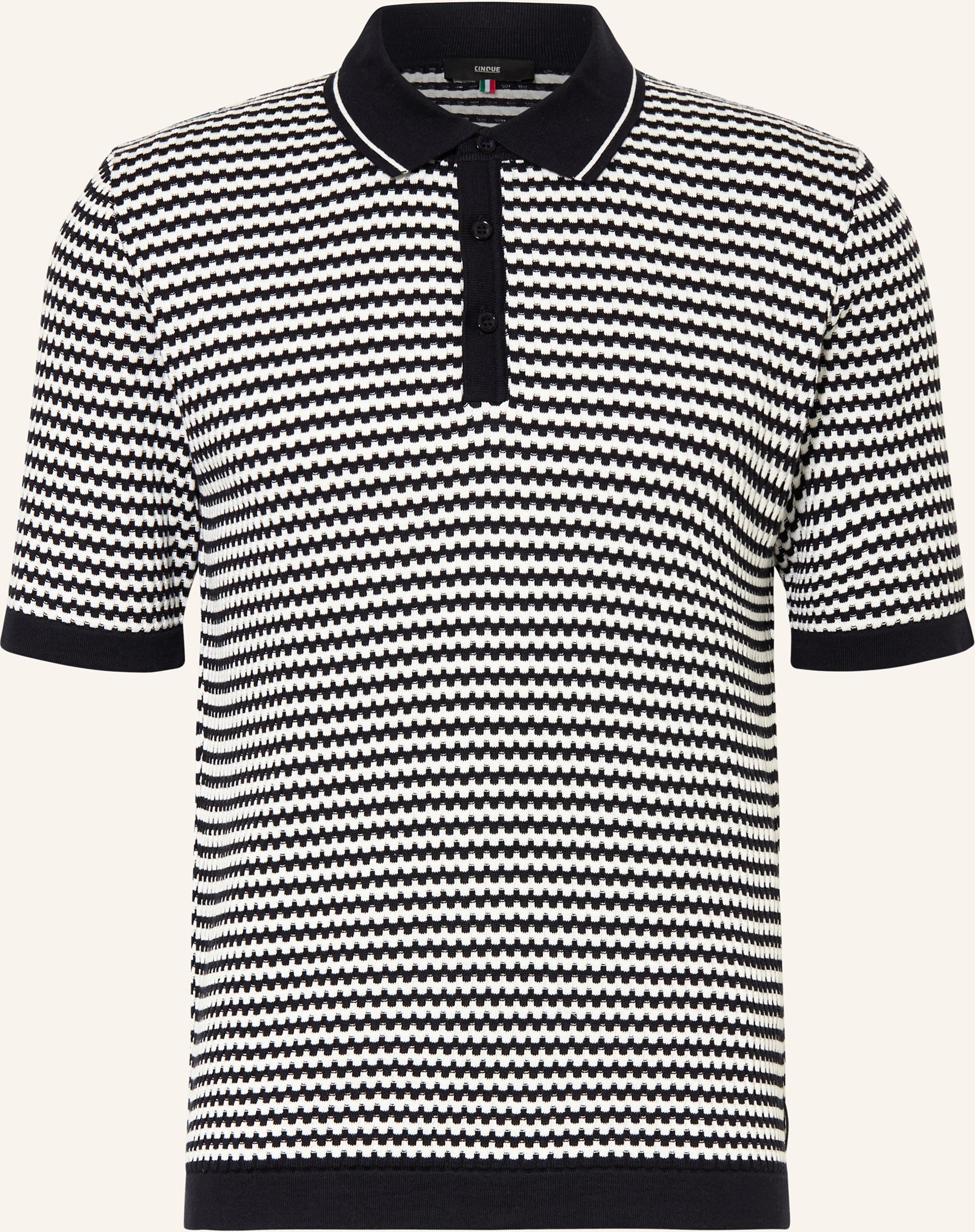 Cinque Strick-Poloshirt Ciflavien blau