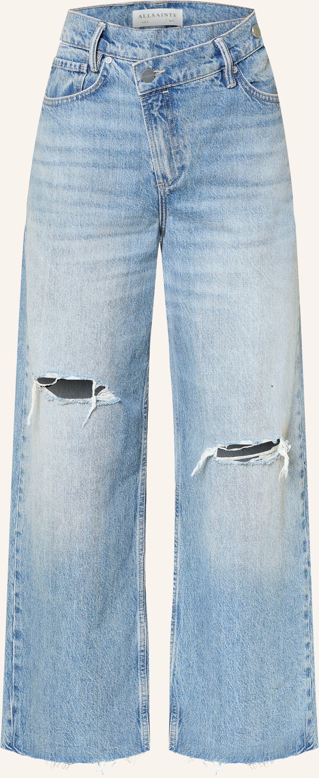 Allsaints Wide Leg Jeans Aki blau