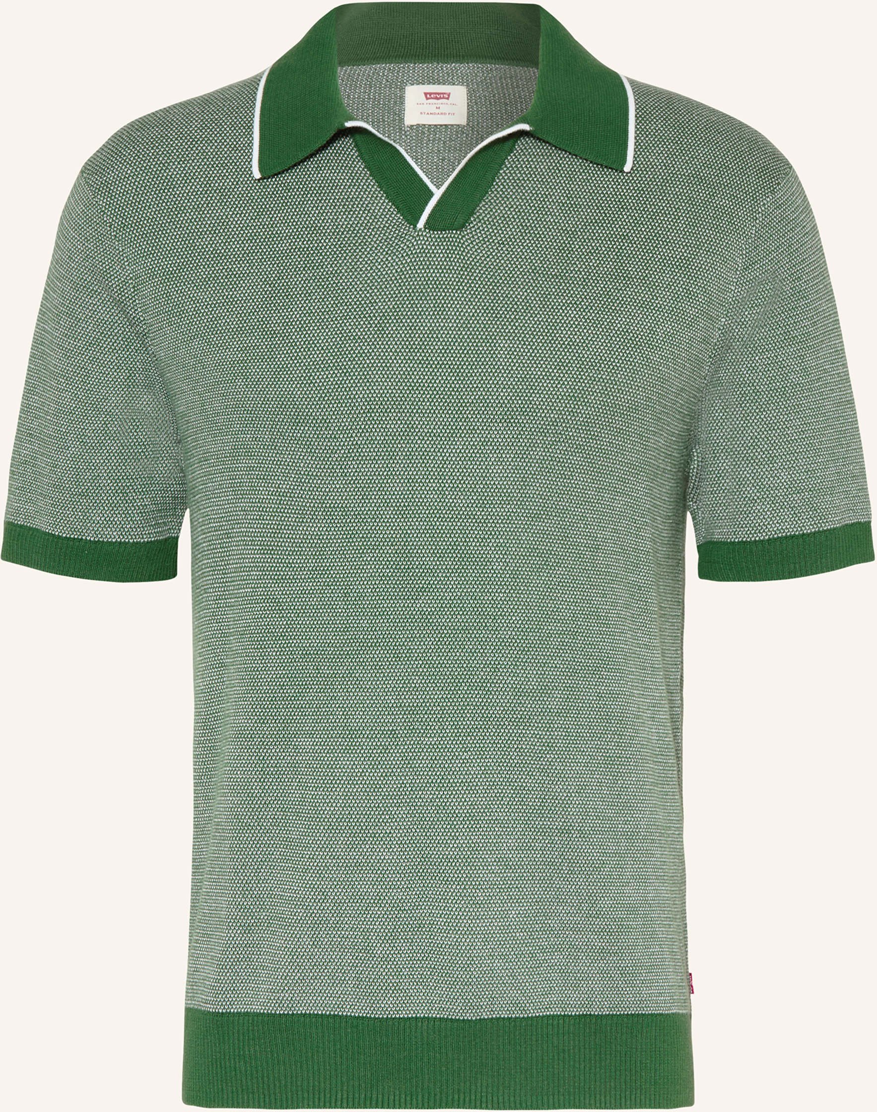 Levi's® Strick-Poloshirt Standard Fit gruen