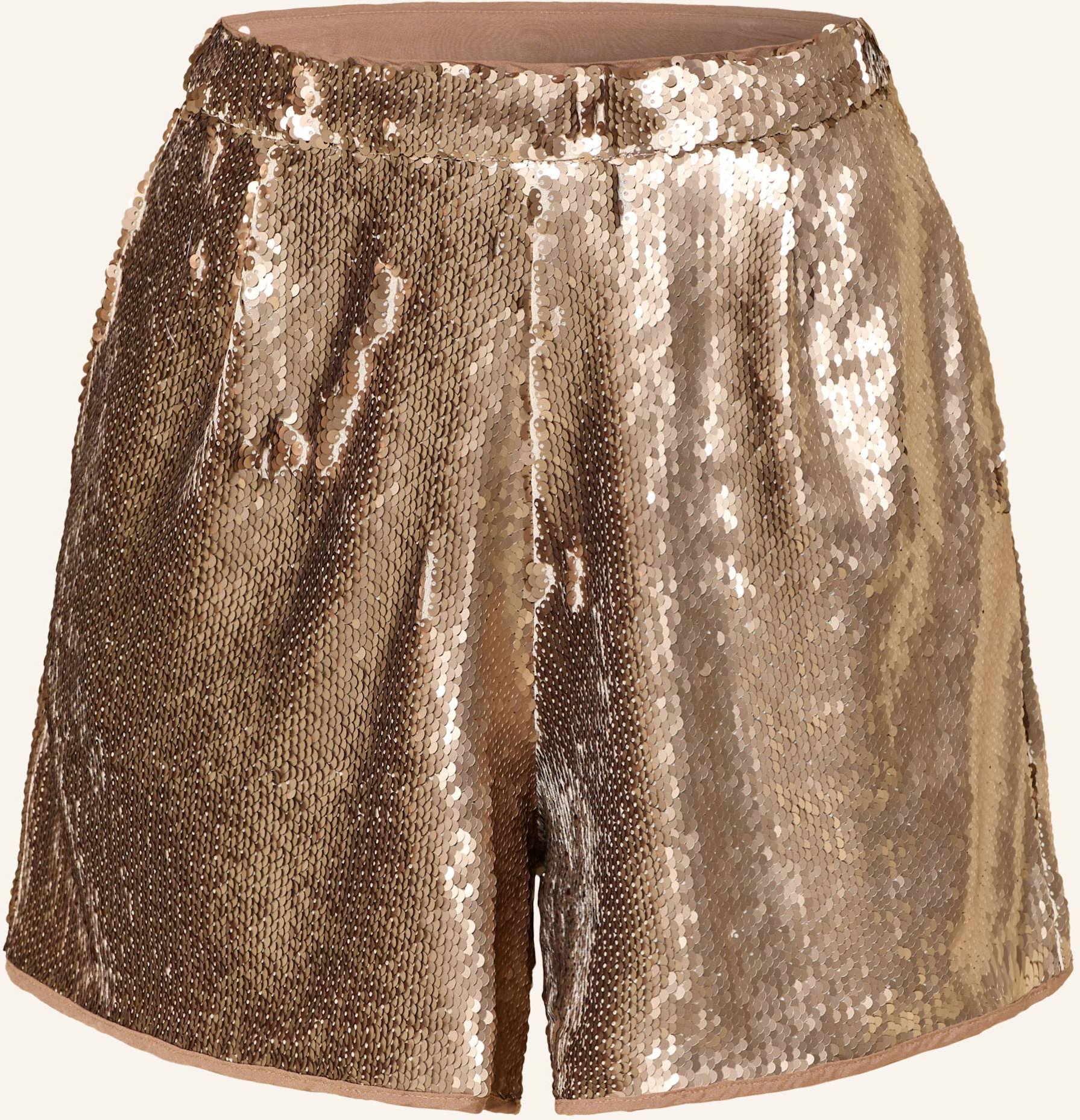 Mrs & Hugs Shorts Mit Pailletten beige