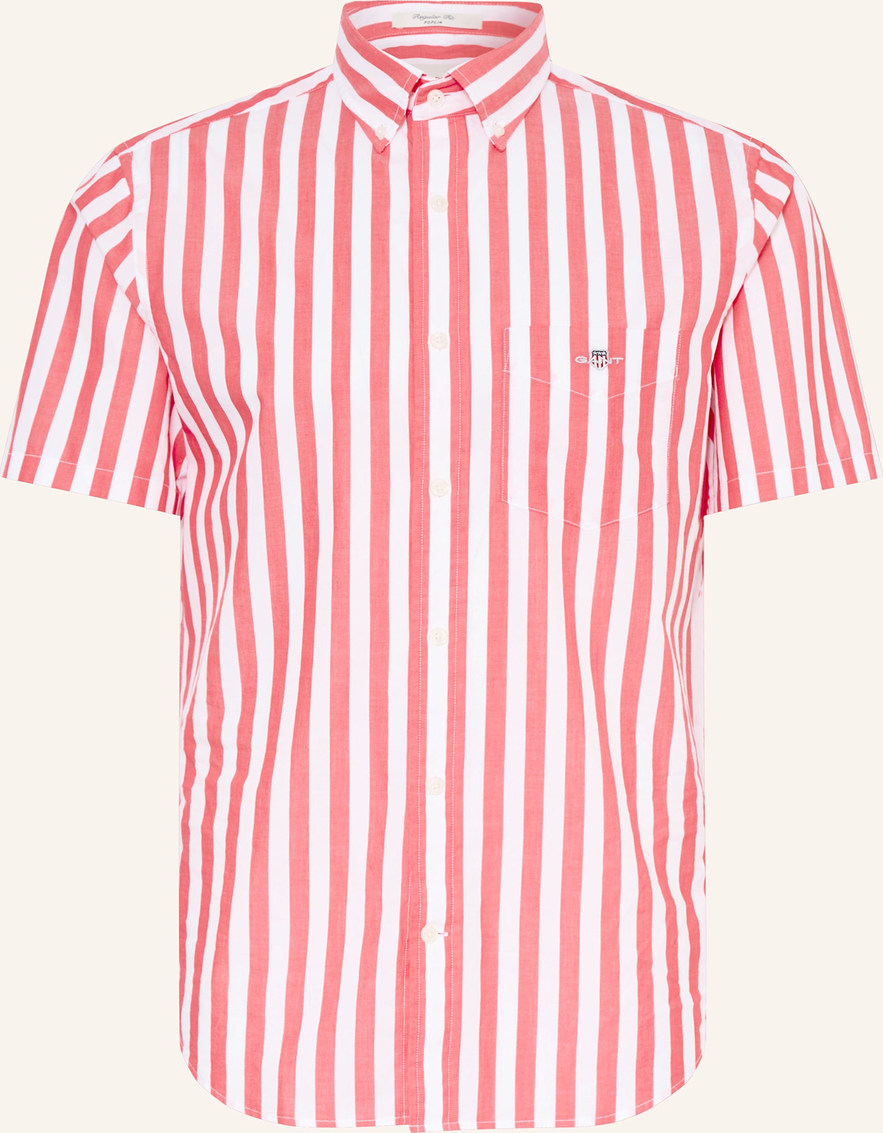 Gant Kurzarm-Hemd Regular Fit rot