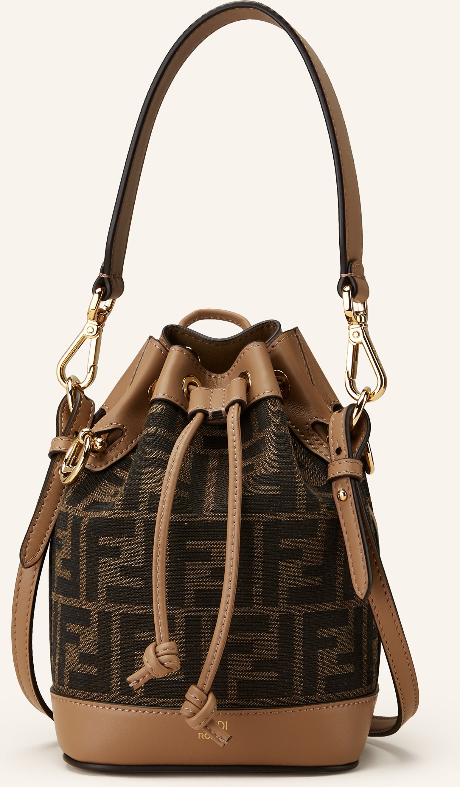 Fendi Beuteltasche Mon Tresor Mini braun