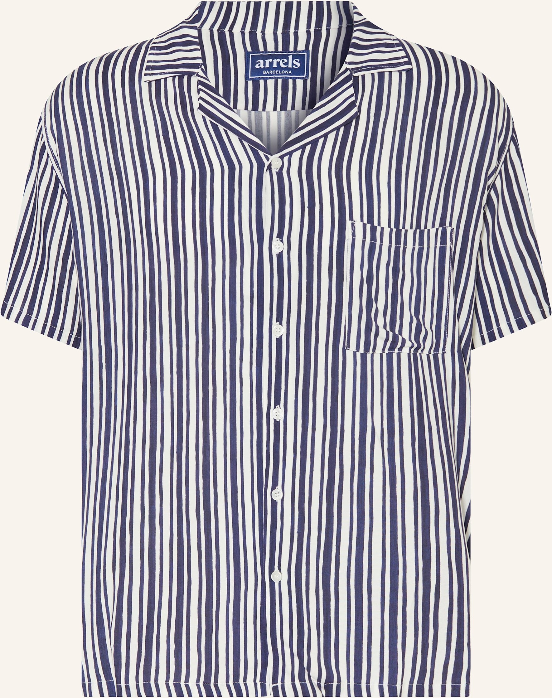 Arrels Barcelona Resorthemd Blue Trazos × Alvaro Picardo Regular Fit blau