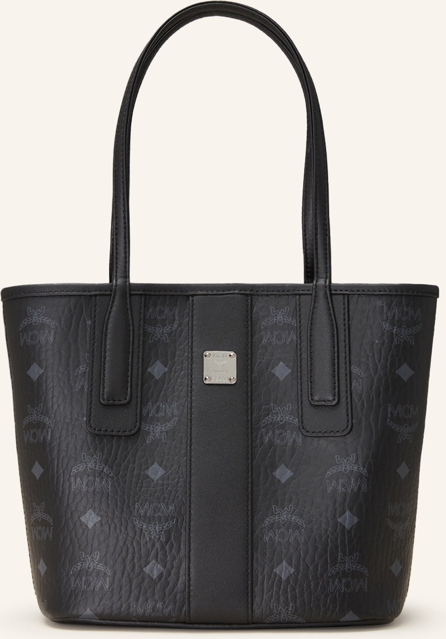 Mcm Shopper Liz Mini Zum Wenden schwarz