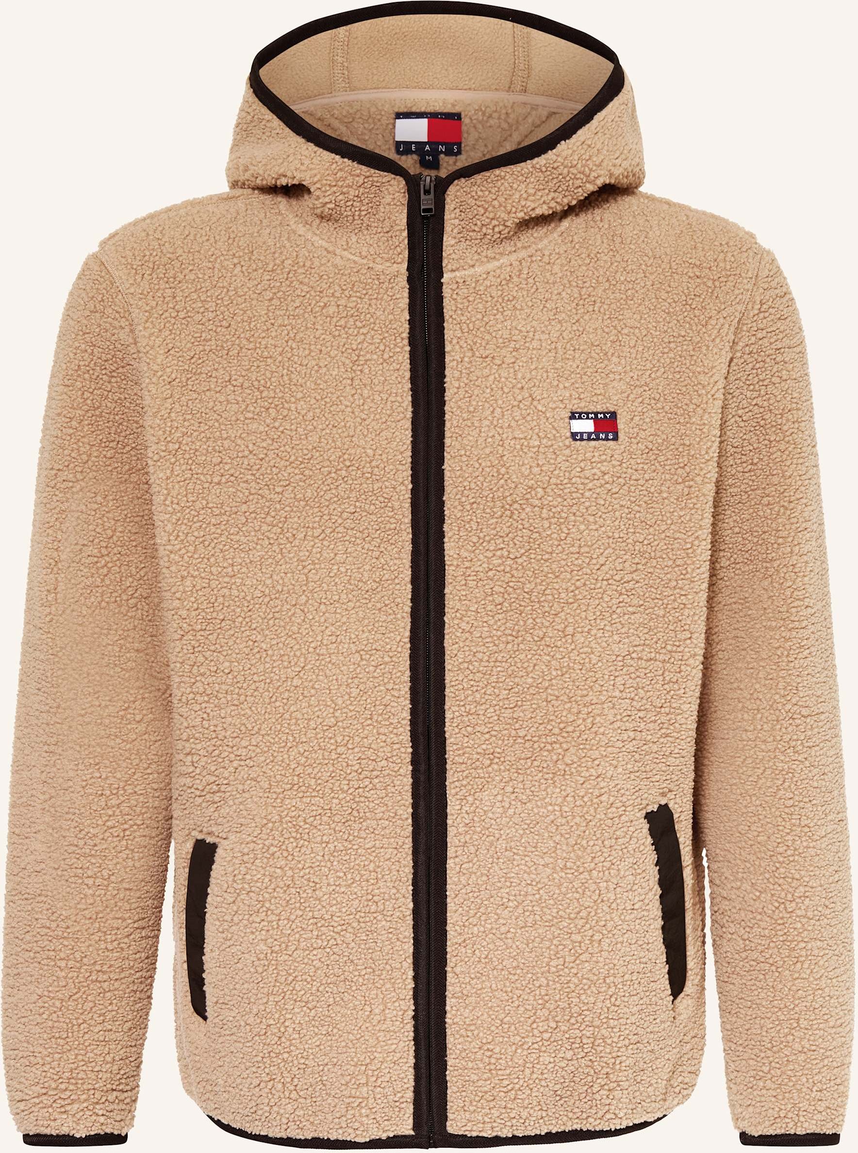 Thumbnail - Tommy Jeans Teddyfell-Jacke beige