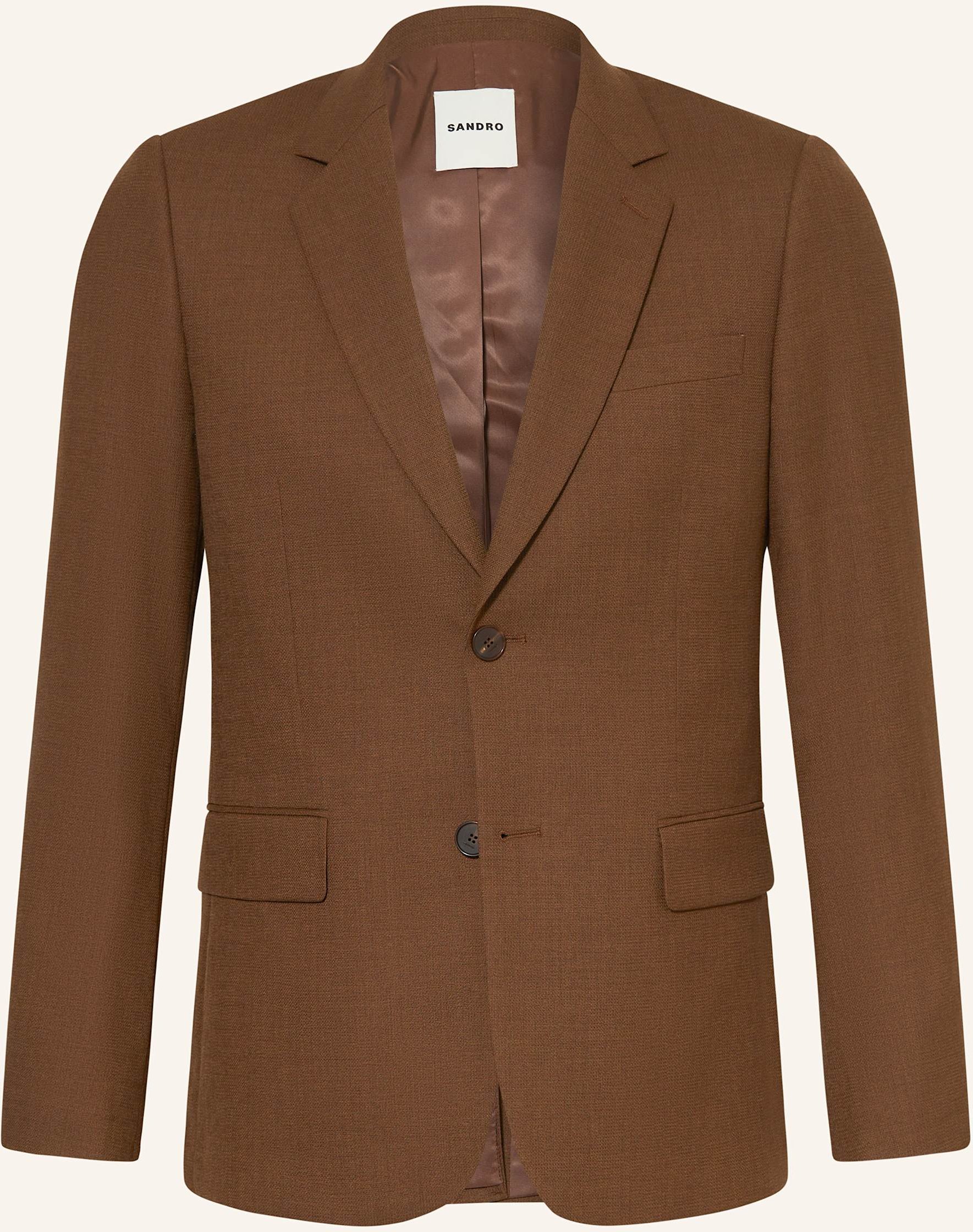 Sandro Anzugsakko Extra Slim Fit braun