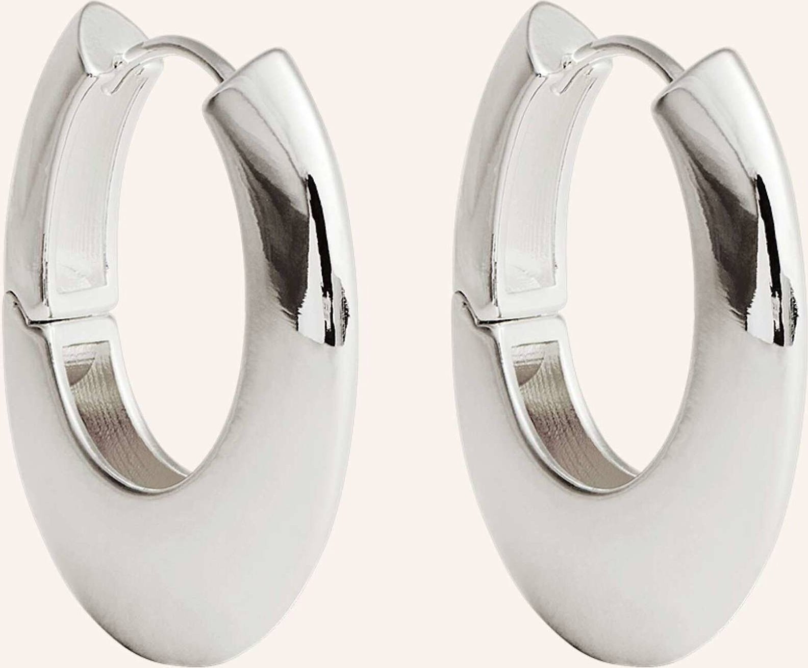 Pompidou Ohrhänger Medi Pebbles Hoops By Glambou silber