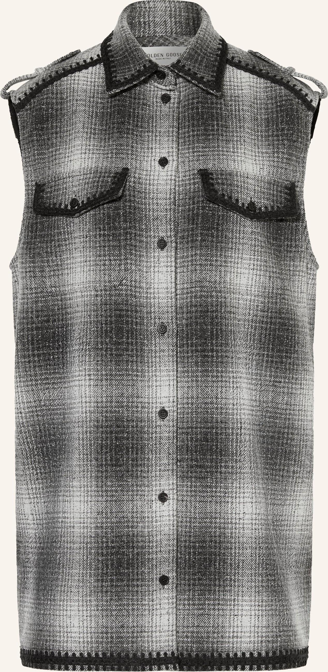 Golden Goose Hemdblusenkleid Journey grau