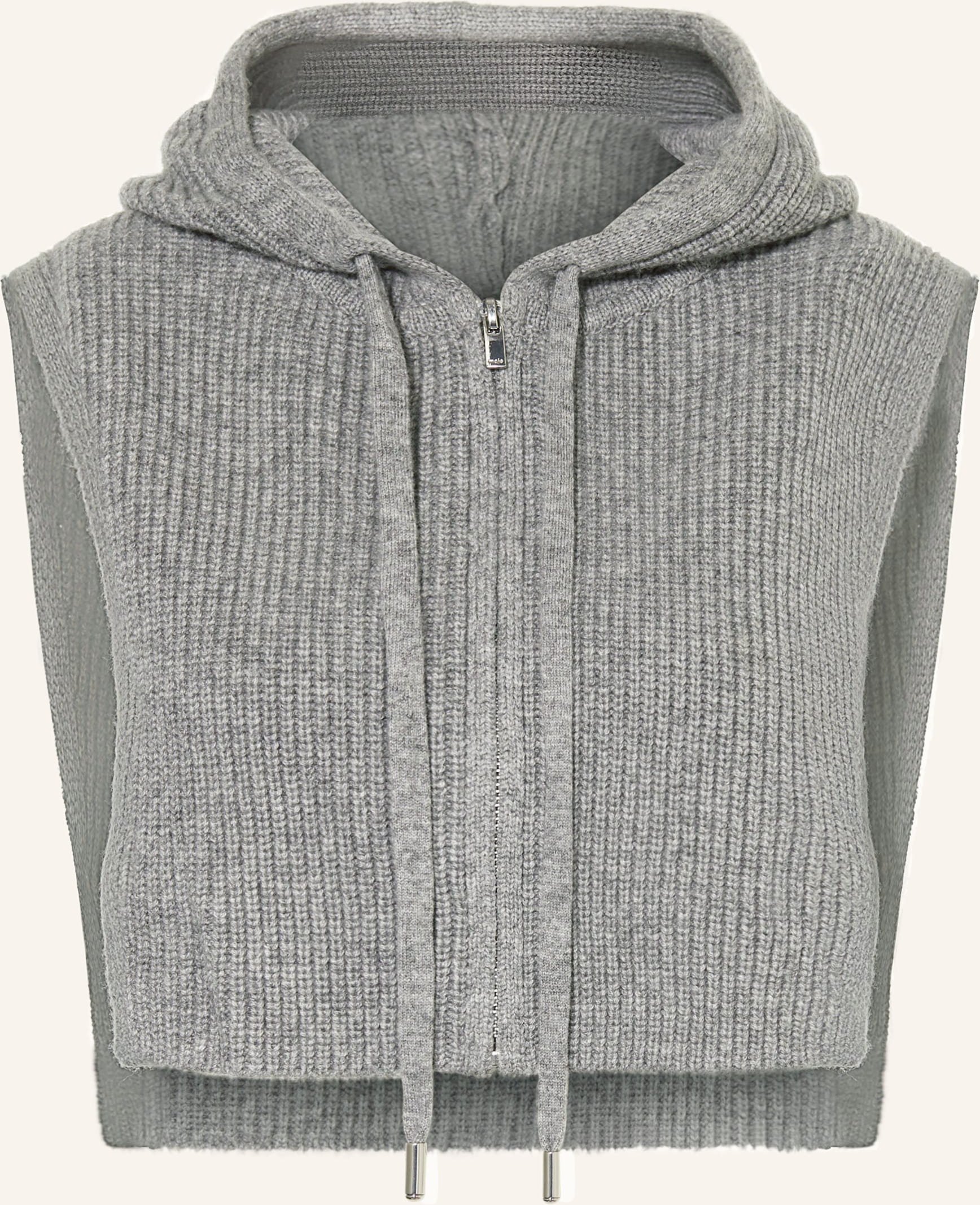 Maje Kapuzeneinsatz grau