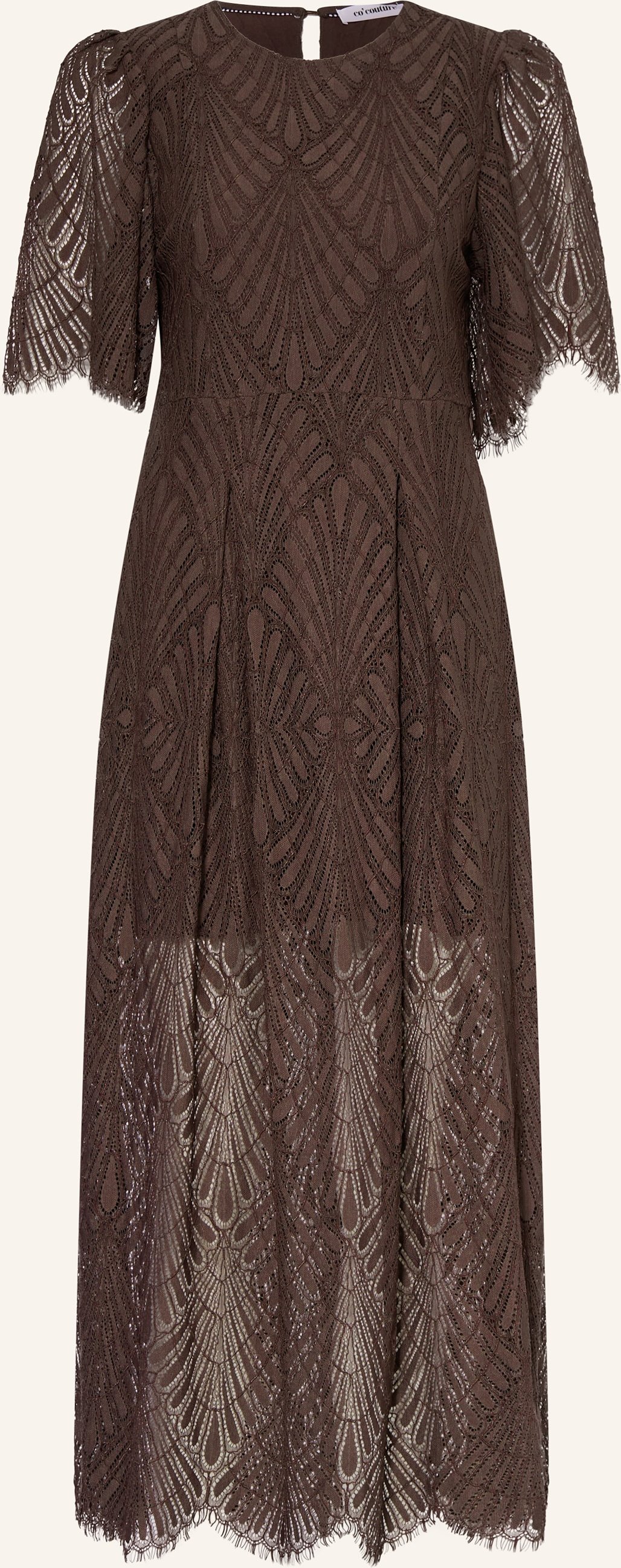 Co'couture Spitzenkleid braun