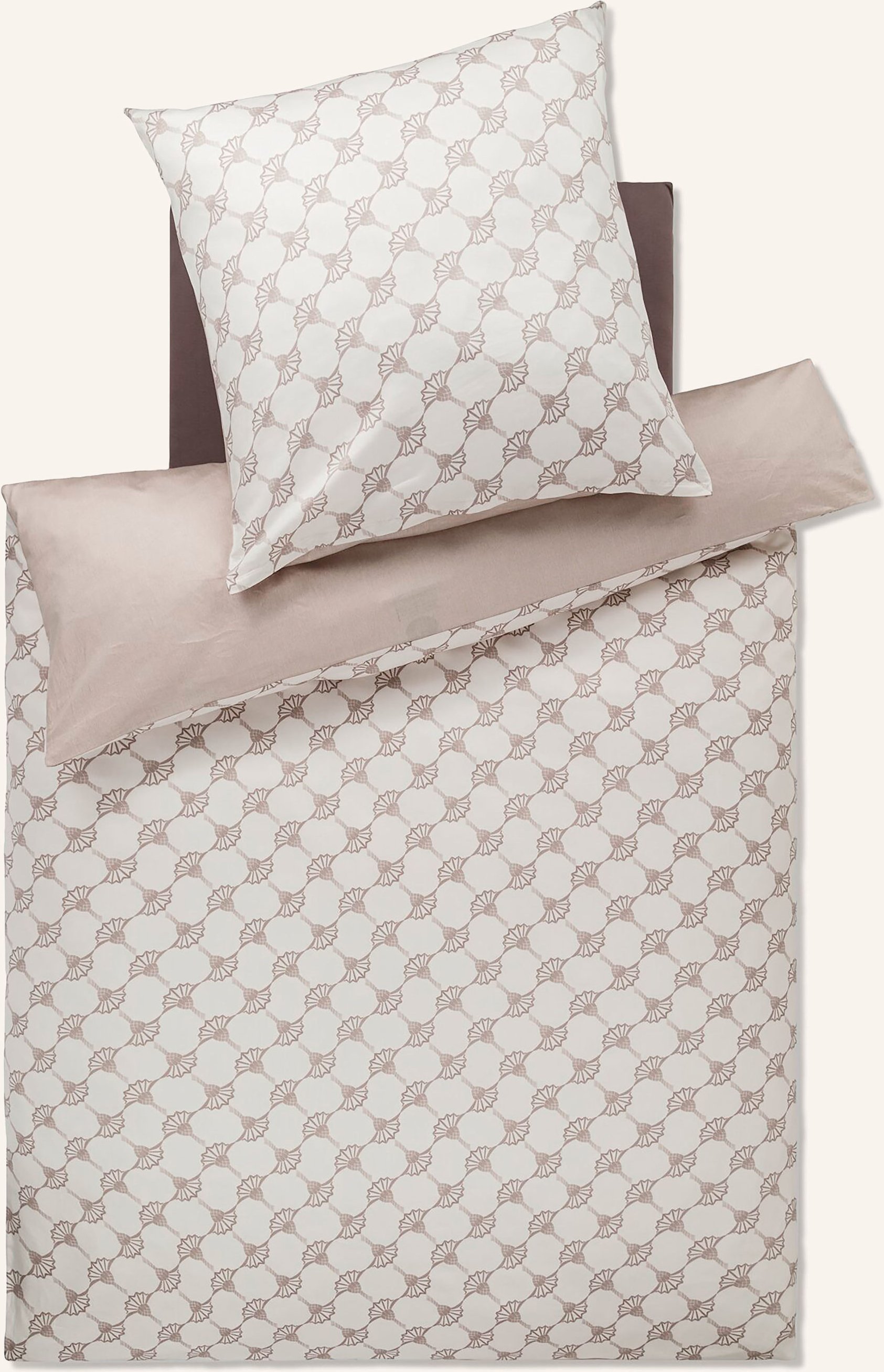 Joop! Bettwäsche Cornflower Double Zum Wenden beige