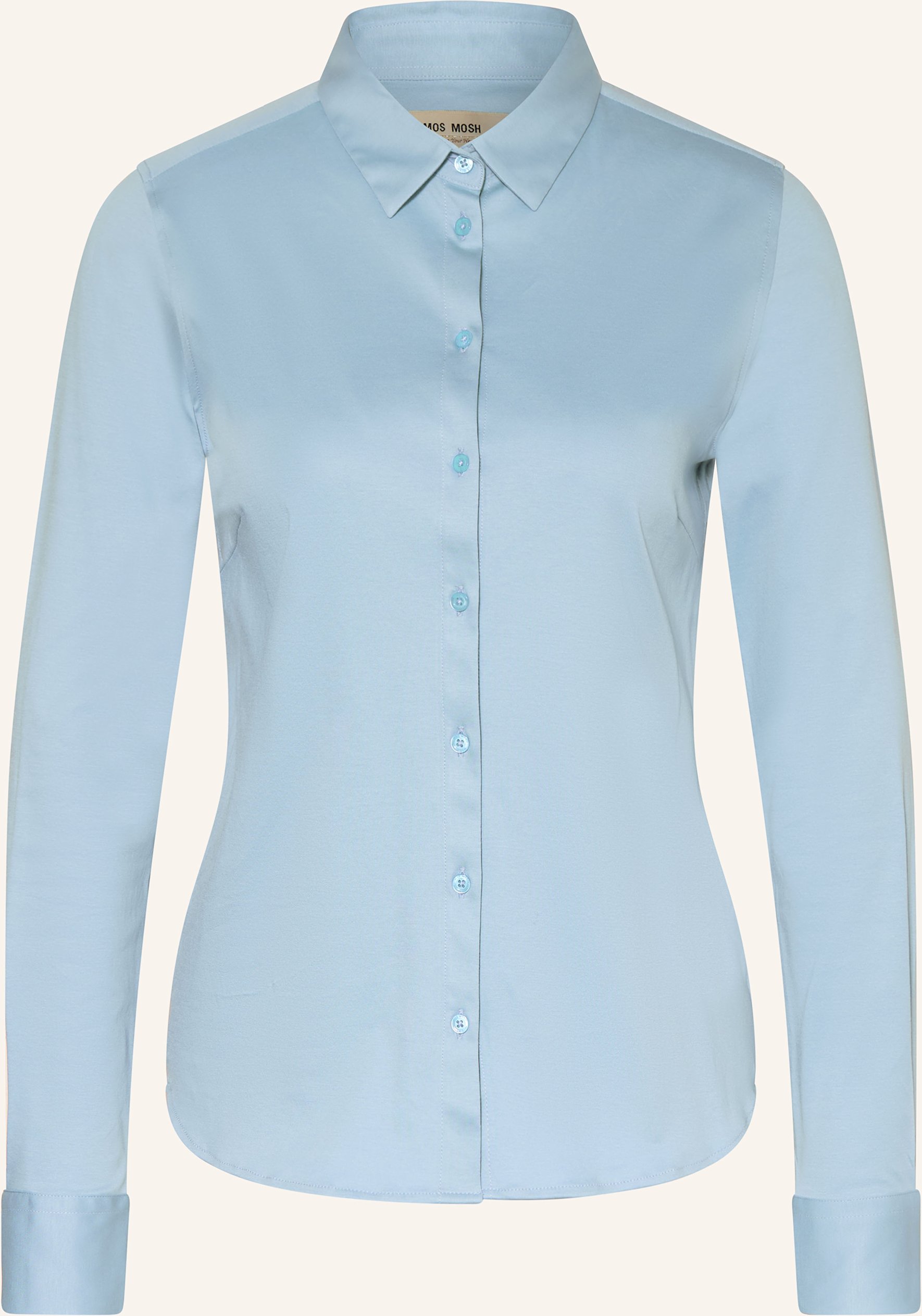 Mos Mosh Hemdbluse Mmtina Aus Jersey blau